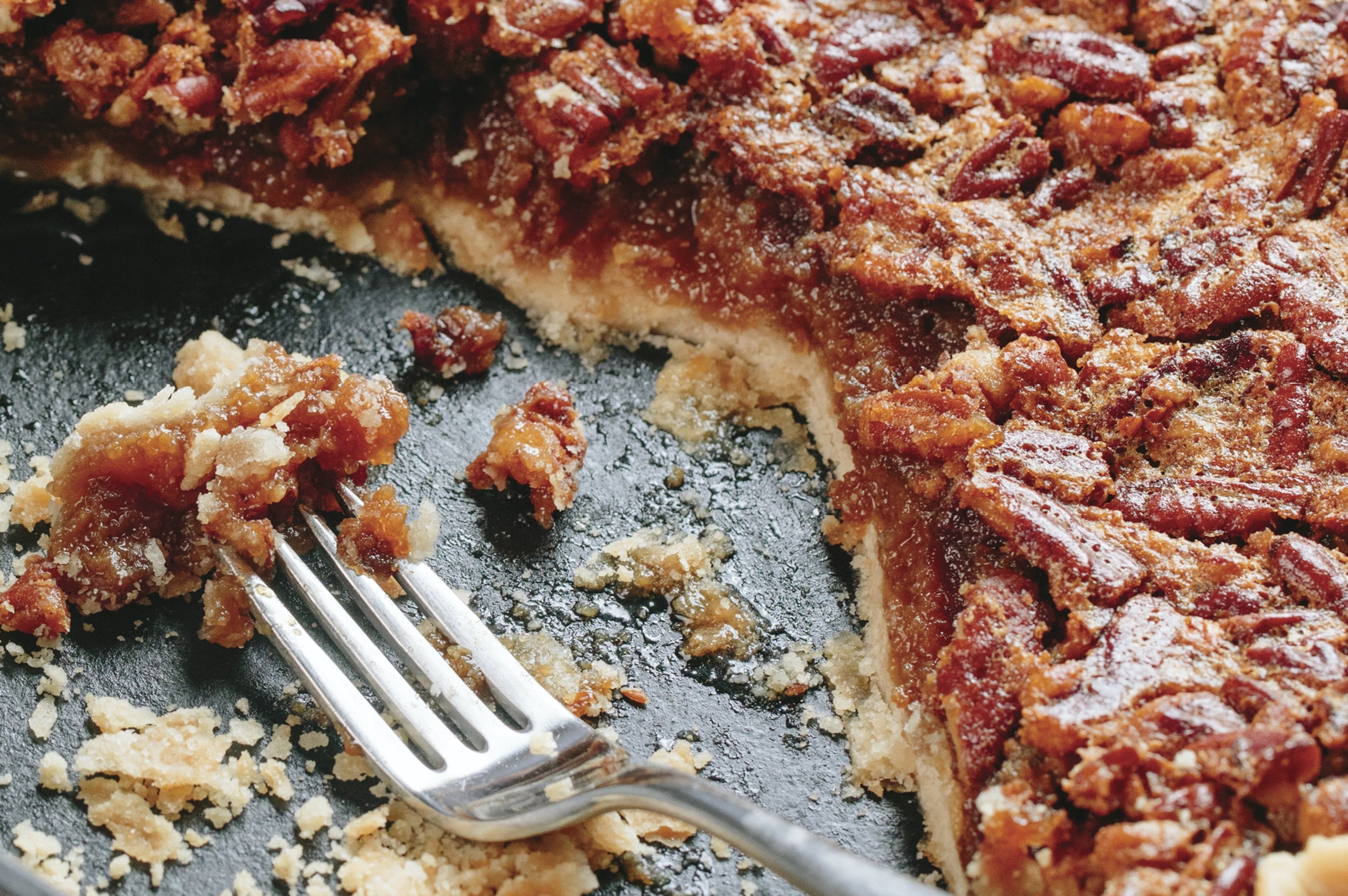 Southern Pecan Pie by Roxanne Wyss and Kathy Moore. (Photograph by Brian Samuels)