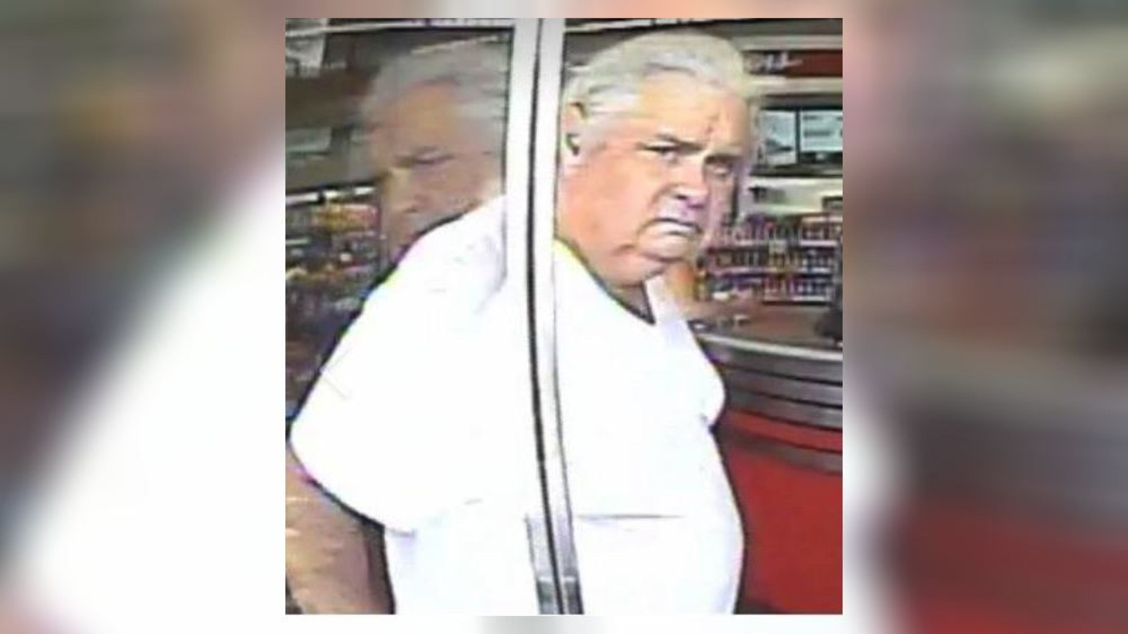 Authorities are searching for a man who made terroristic threats at a gas station last week.
