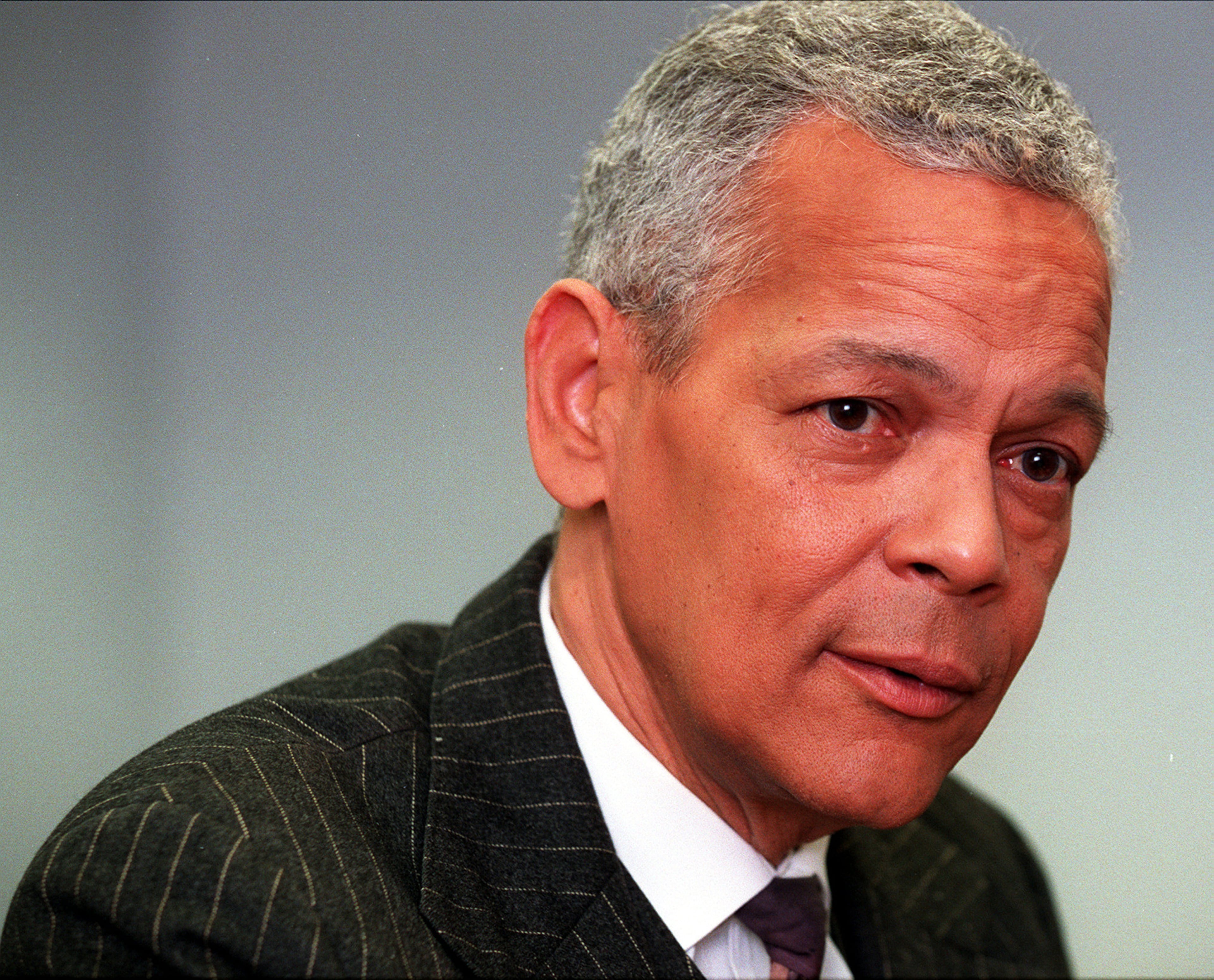 Julian Bond, 58, the recently elected chairman of the NAACP during an interview Wednesday. The former Georgia state senator becomes the unpaid leader of the civil rights group that has weathered scandal and financial problems in recent years. (Photo by Rick McKay/Washington Bureau)
COX-NAACP-BOND WASHINGTON