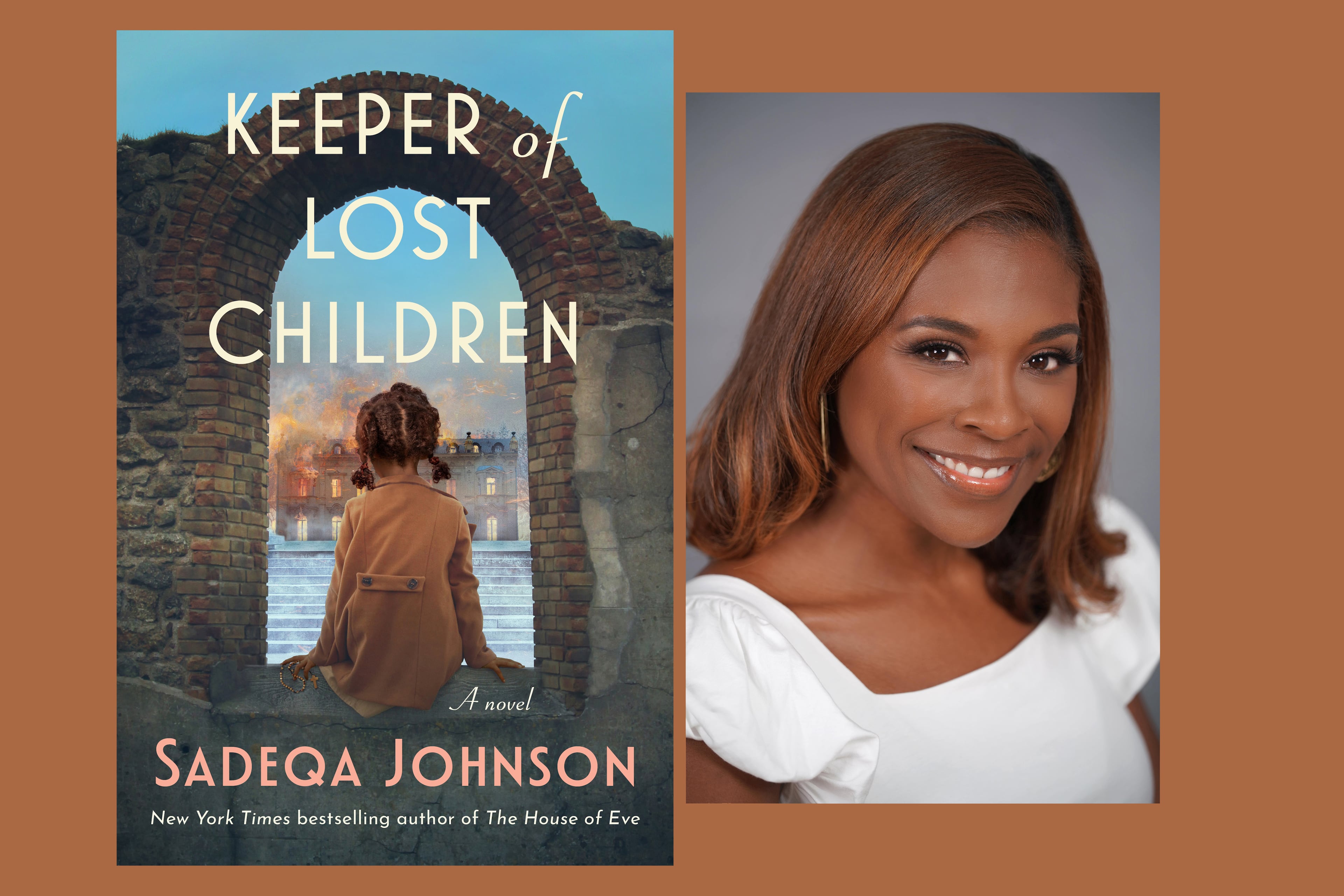 “Keeper of Lost Children” by Sadeqa Johnson. (Courtesy of Simon & Schuster and Rhodes Photo LLC)