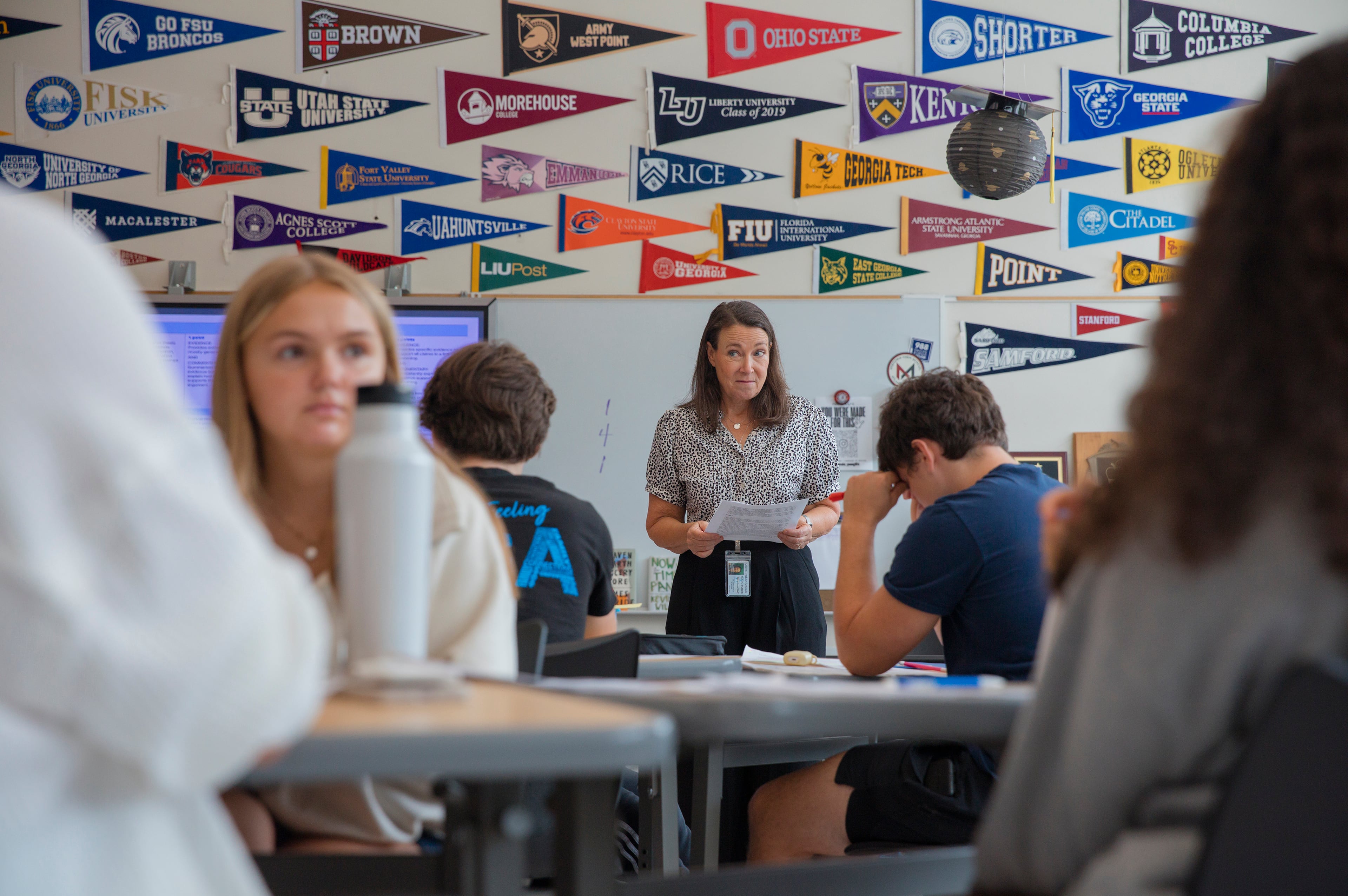 An AP English class at a high school in Atlanta, Aug. 29, 2023. (Kendrick Brinson/The New York Times)