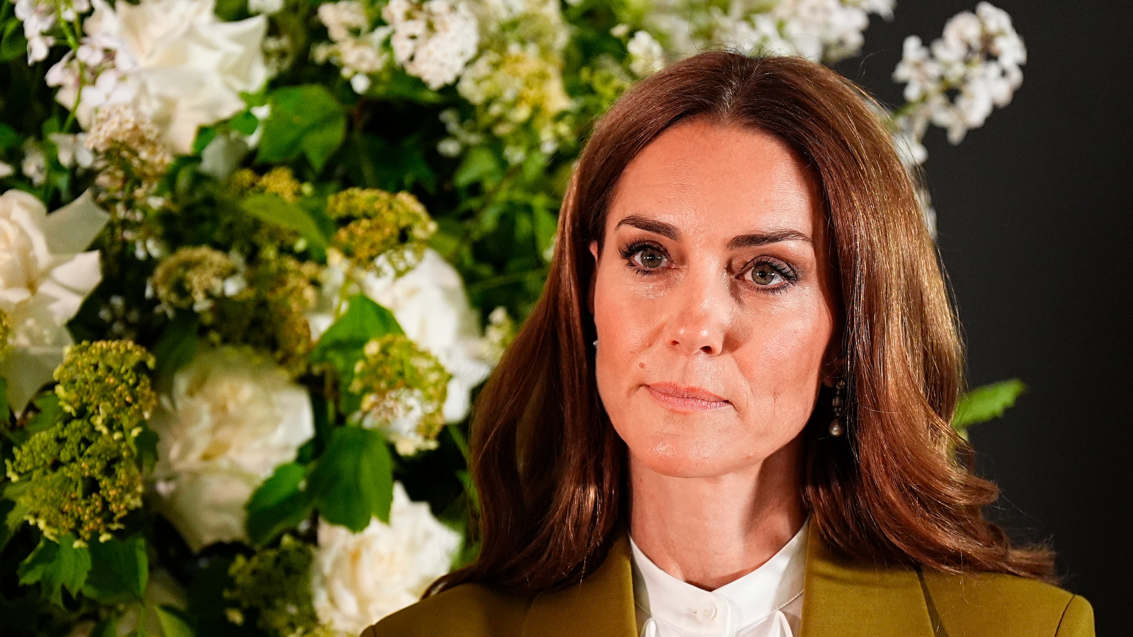 FILE - Britain's Princess Kate is seen at the British Fashion Council at 180 Studios in central London on May 13, 2025. (Aaron Chown, Pool Photo via AP, File)