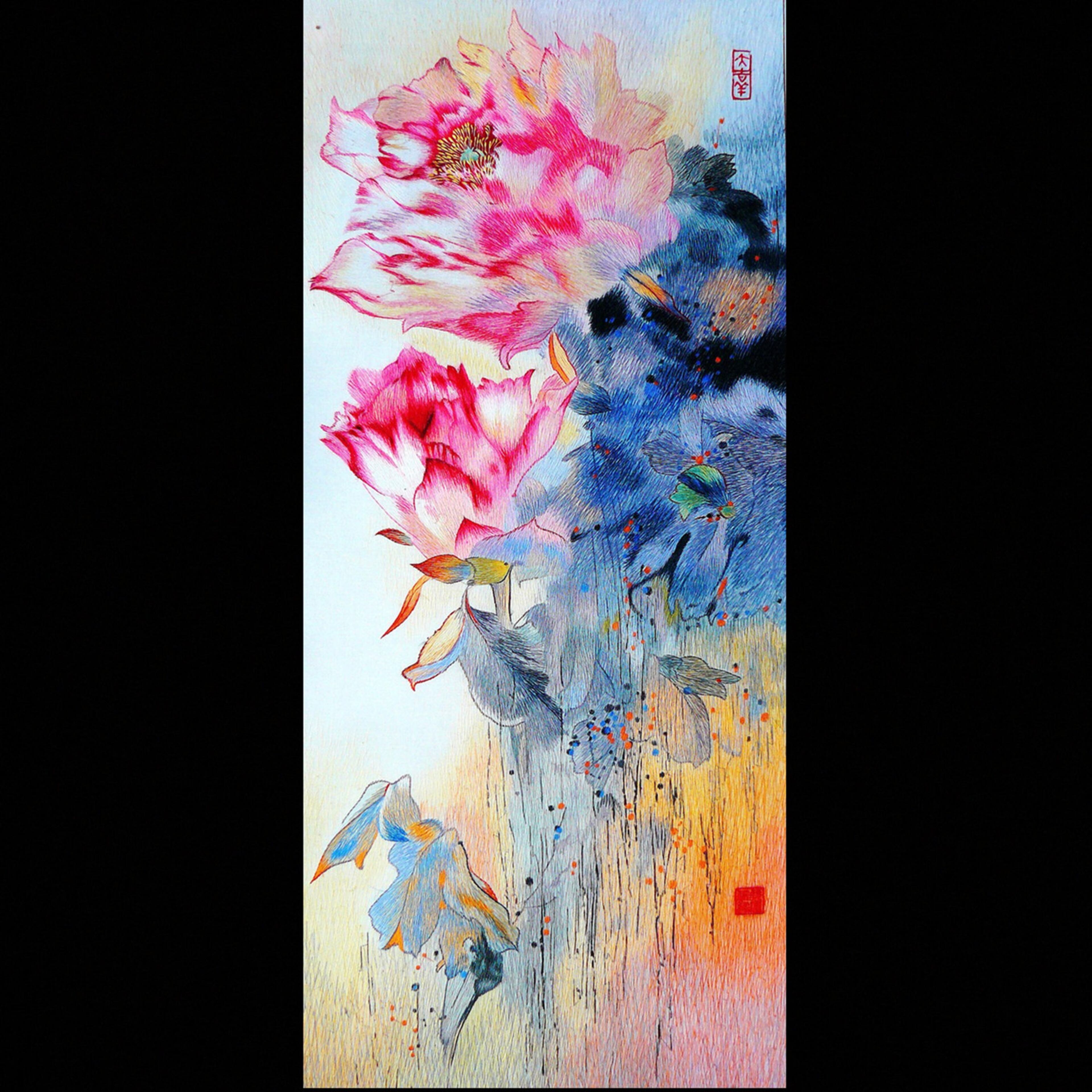 Verne Jidong Yan of Toronto will show silk embroidery artworks such as "Rich Peony," featuring more than 50 different colored threads. In recent years, artists showing at American Craft Council shows have significantly turned to natural imagery, whether it's in weavings, ceramics, floor cloths, wind chimes, silk embroidery or other media.