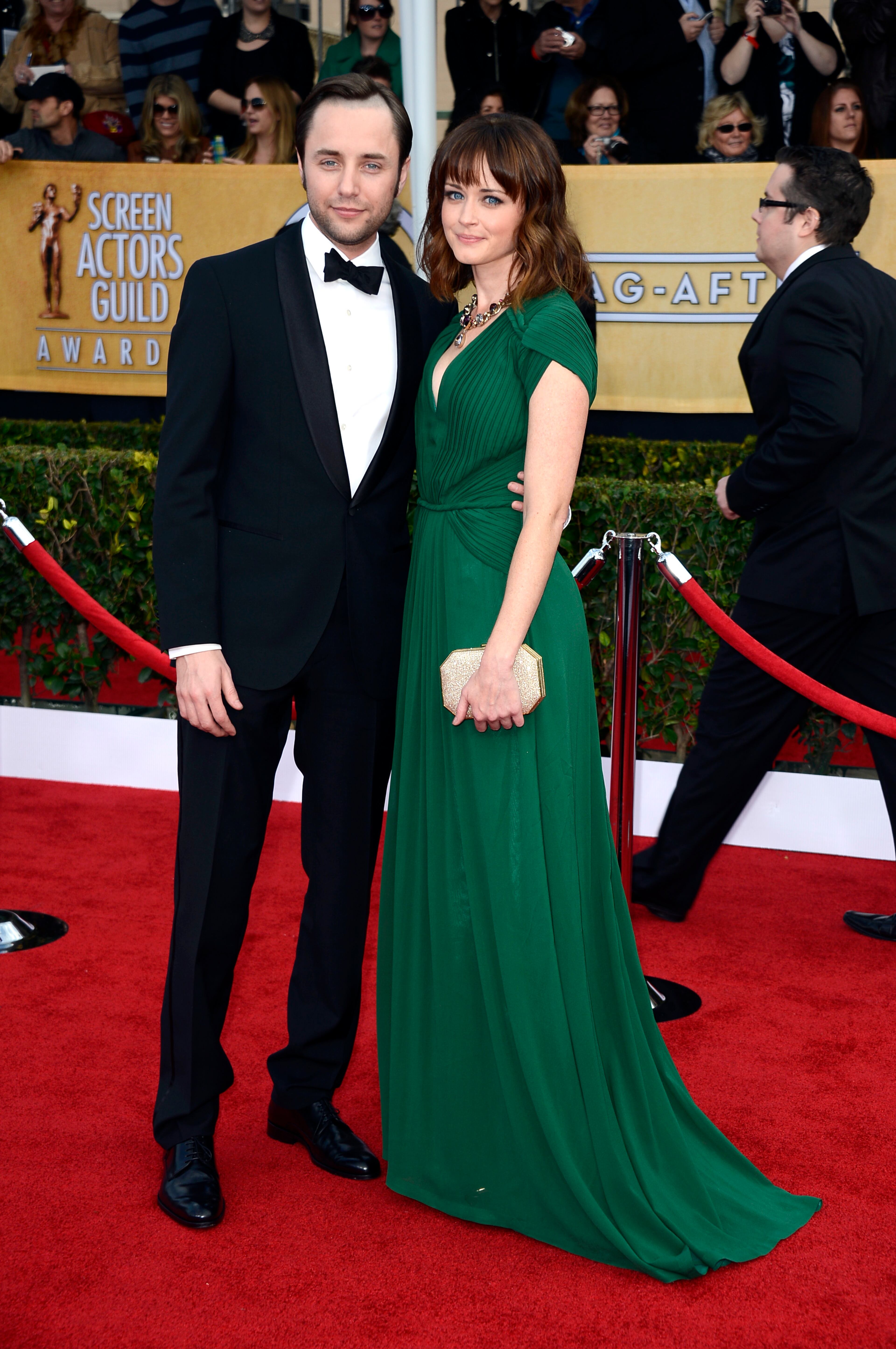 LOS ANGELES, CA - JANUARY 27: Actors Vincent Kartheiser and Alexis Bledel arrive at the 19th Annual Screen Actors Guild Awards held at The Shrine Auditorium on January 27, 2013 in Los Angeles, California. (Photo by Frazer Harrison/Getty Images)