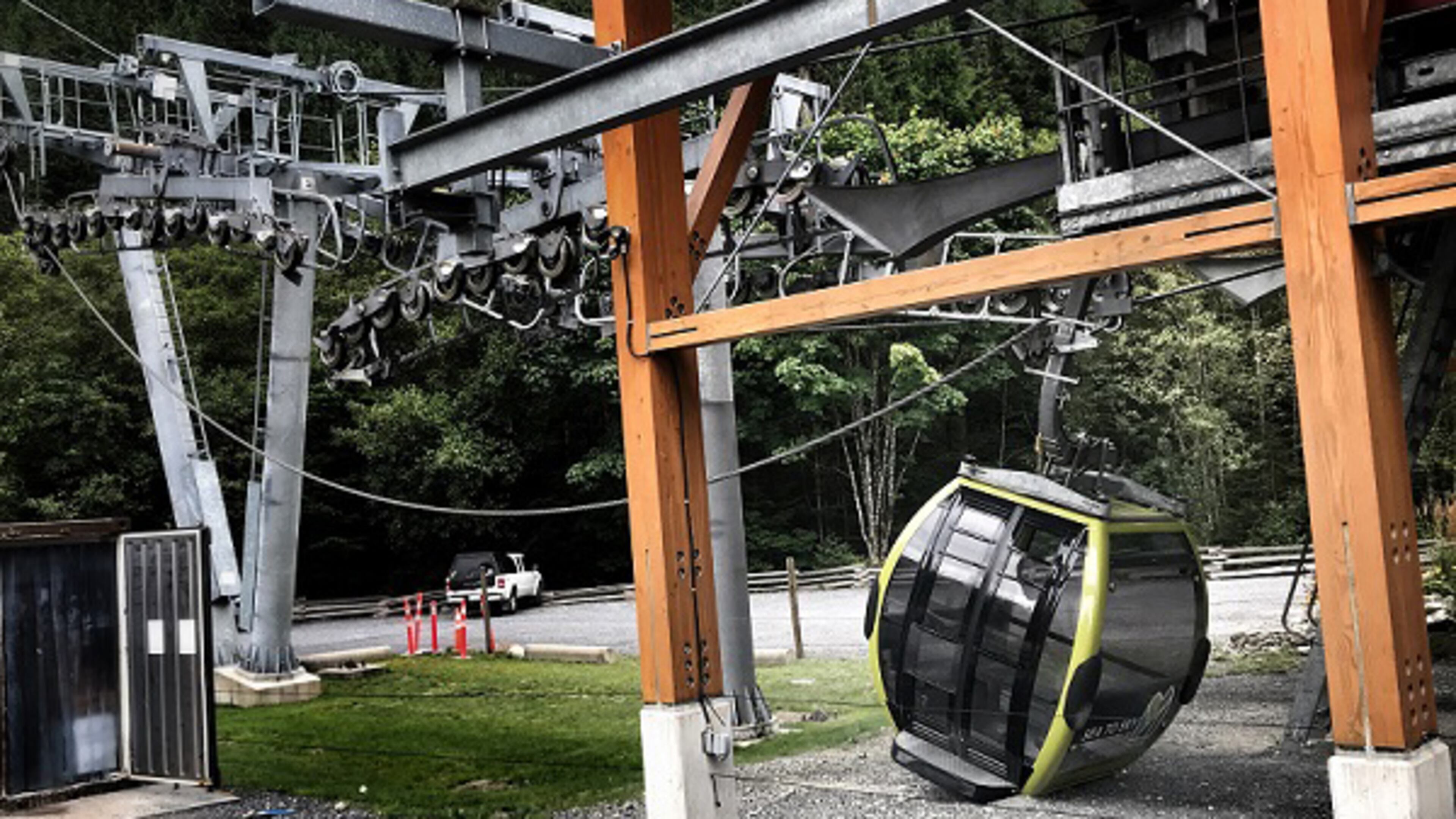 The Royal Canadian Mounted Police believe that cables were intentionally cut on the Sea to Sky Gondola located just outside Squamish, British Columbia. (Released by: Cst. Ashley MacKay Media Relations Officer Squamish RCMP)