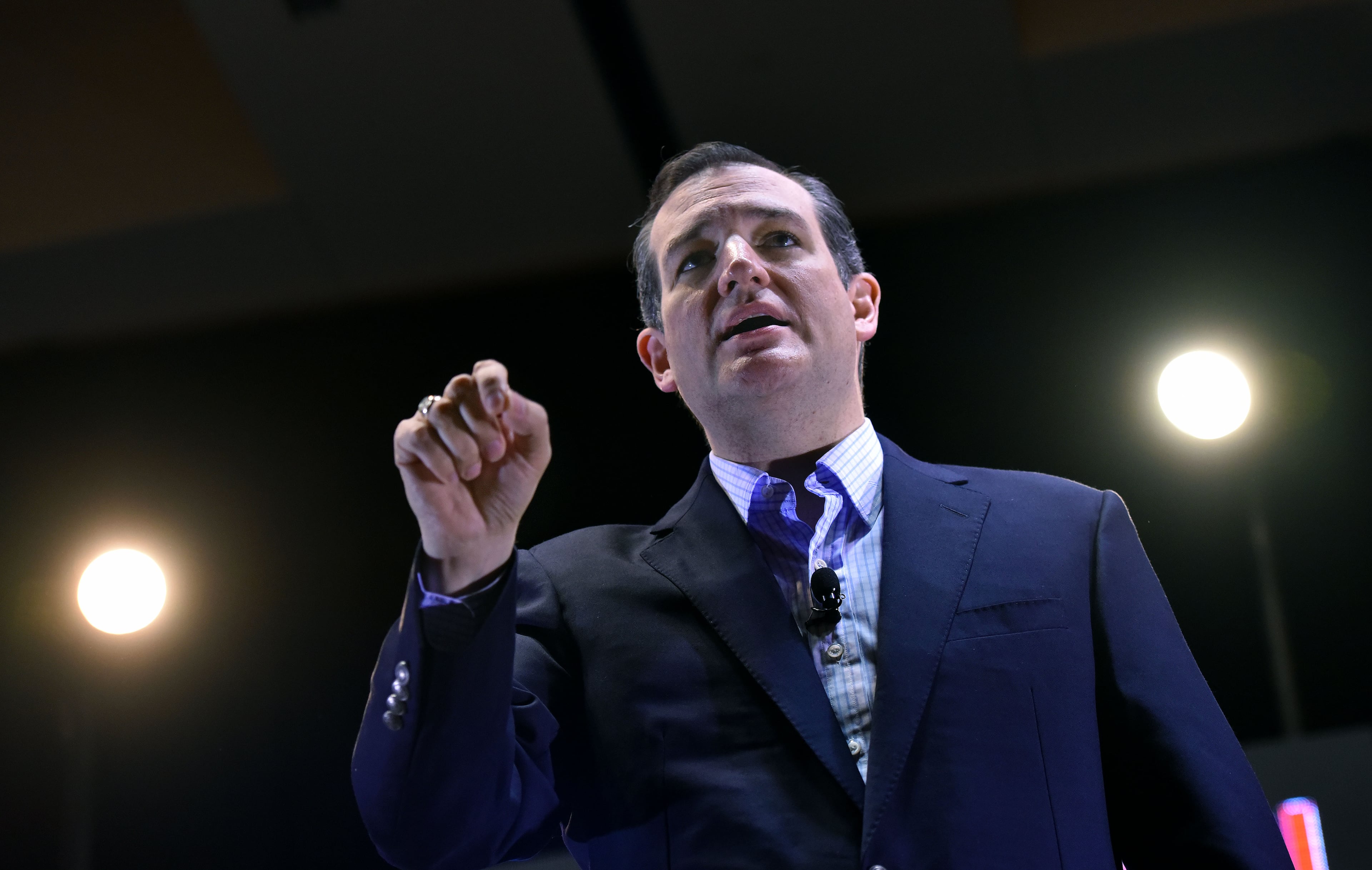 August 8, 2015 Atlanta - Texas Sen. Ted Cruz speaks during the RedState Gathering at Intercontinental Buckhead Hotel on Saturday, August 8, 2015. The organizer of the RedState Gathering has rescinded the Republican presidential candidate’s invitation to speak at a Saturday evening rally at the College Football Hall of Fame. Erick Erickson said the billionaire’s comments about Fox News anchor Megyn Kelly were “a bridge too far.” Trump told CNN on Friday that “you could see there was blood coming out of her eyes. Blood coming out of her wherever” as she questioned him during Thursday’s Republican presidential debate.HYOSUB SHIN / HSHIN@AJC.COM