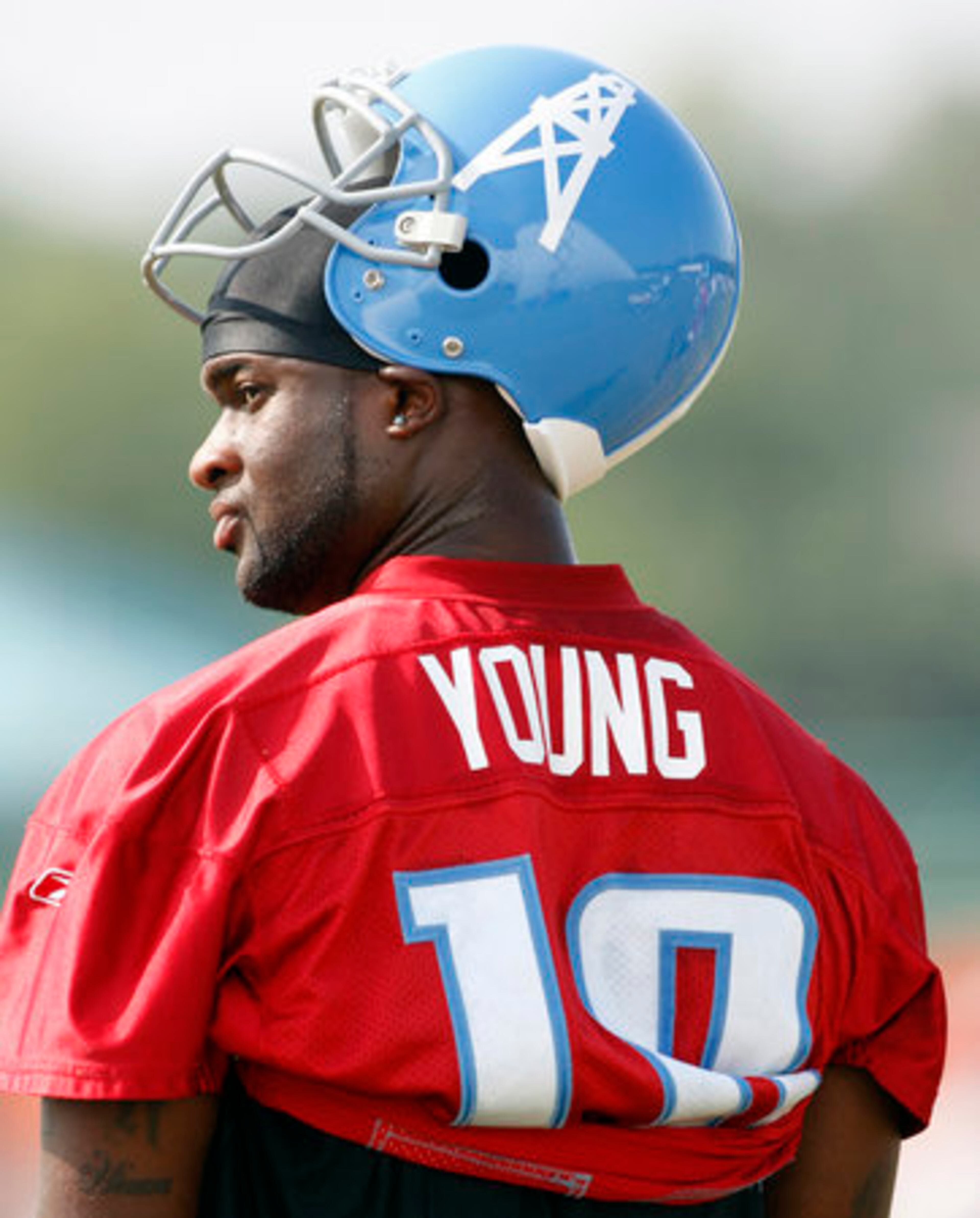 In Sunday's preseason Hall of Fame Game, the Tennessee Titans, formerly the Houston Oilers, will wear light blue helmets with a white stripe and oil derrick logo. Which brought to mind other retro helmets ...