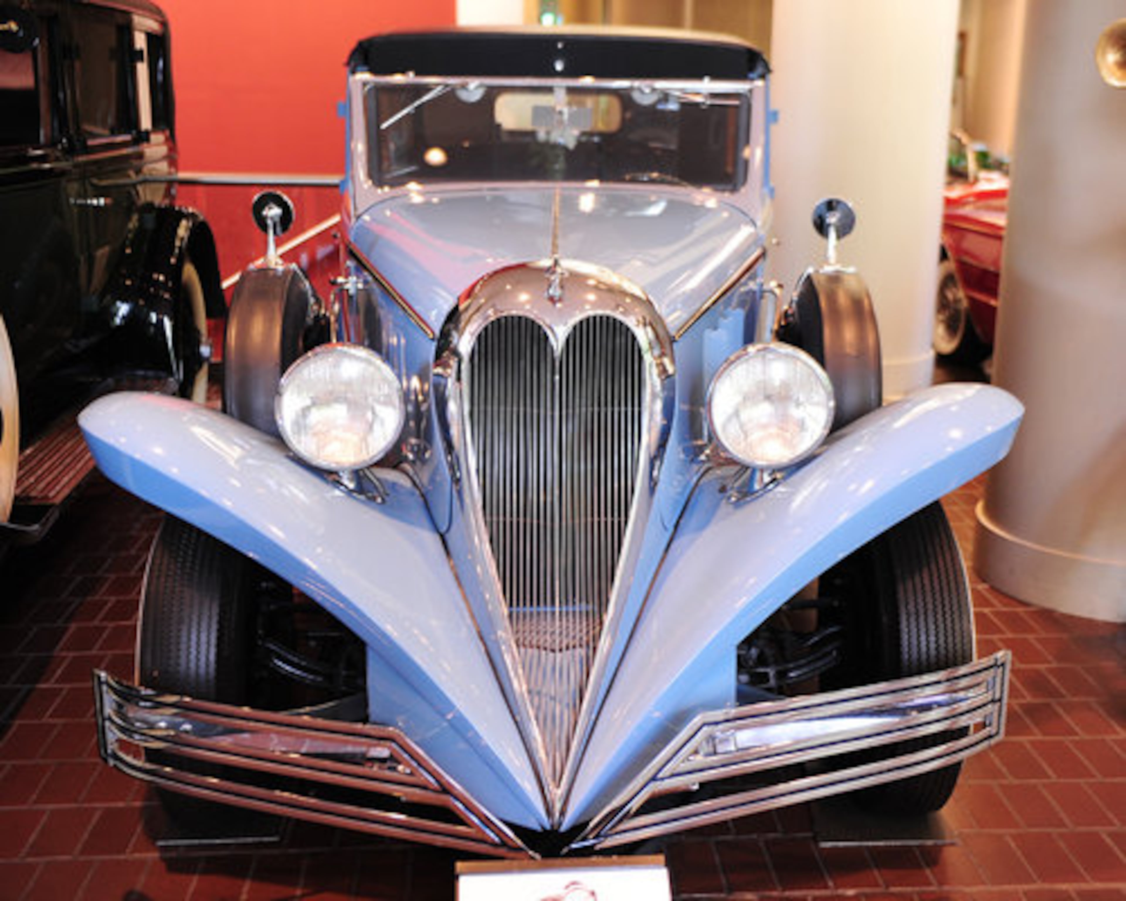 SOME OF the cars are on display at the company headquarters, including George Glaze's Brewster 8 Town Car, which is on loan to Cathy. Other cars at the company HQ include ...
