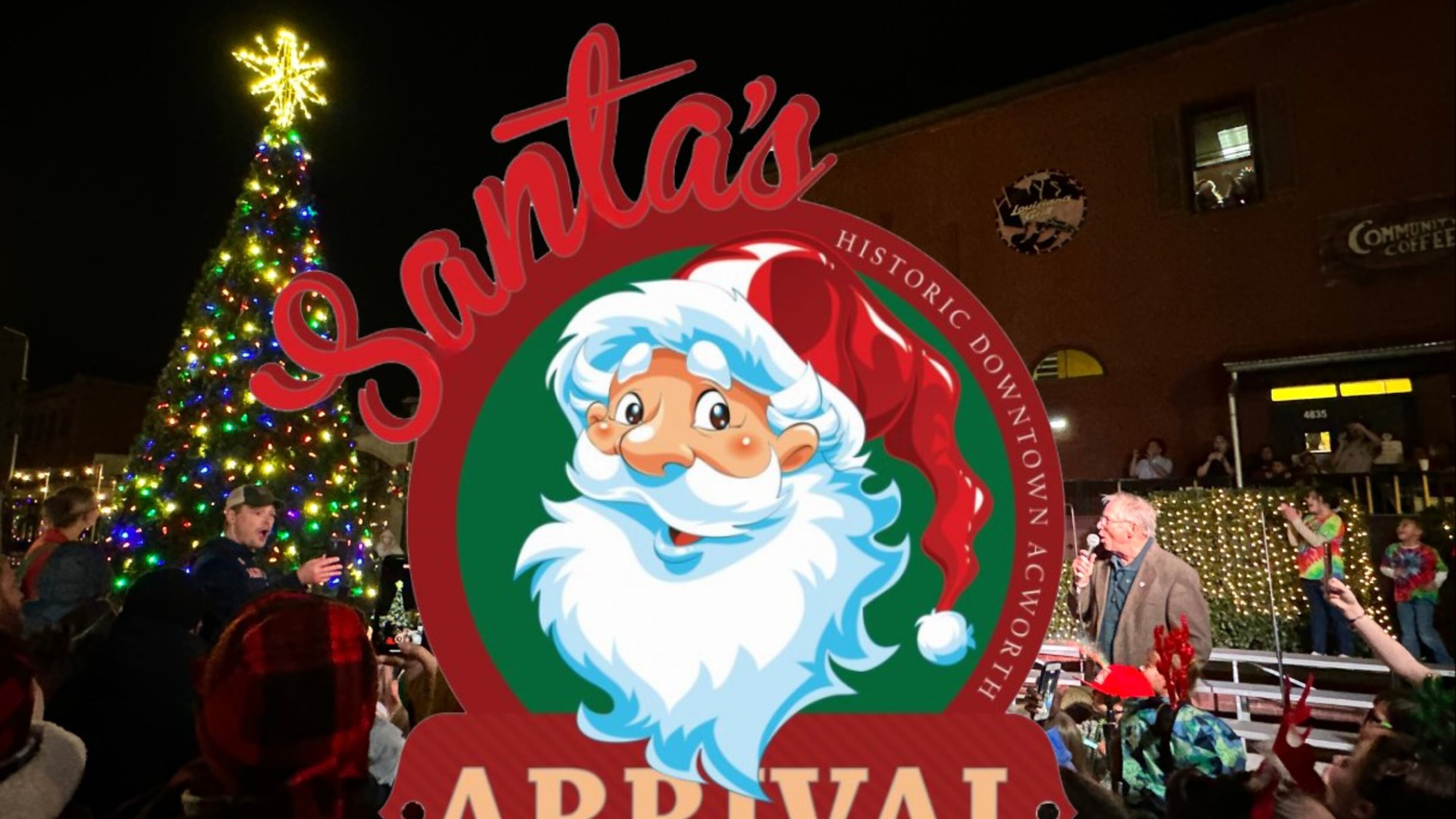 Acworth and NorthStar Church will host the lighting of the Christmas tree and Santa's arrival from 5:30-8:30 p.m. Dec. 1 in the city's downtown. (Courtesy of Acworth)