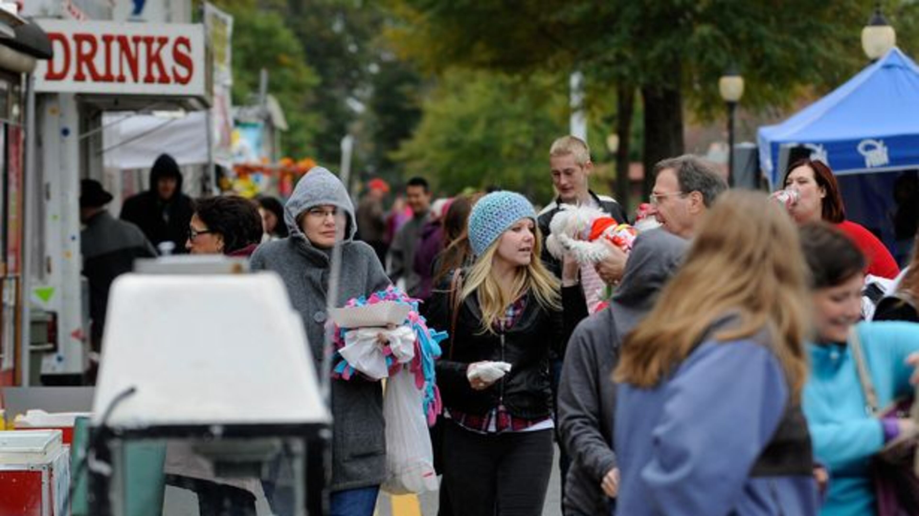 Hats and coats were must-have accessories at the Smyrna Fall Jonquil Festival on Sunday.