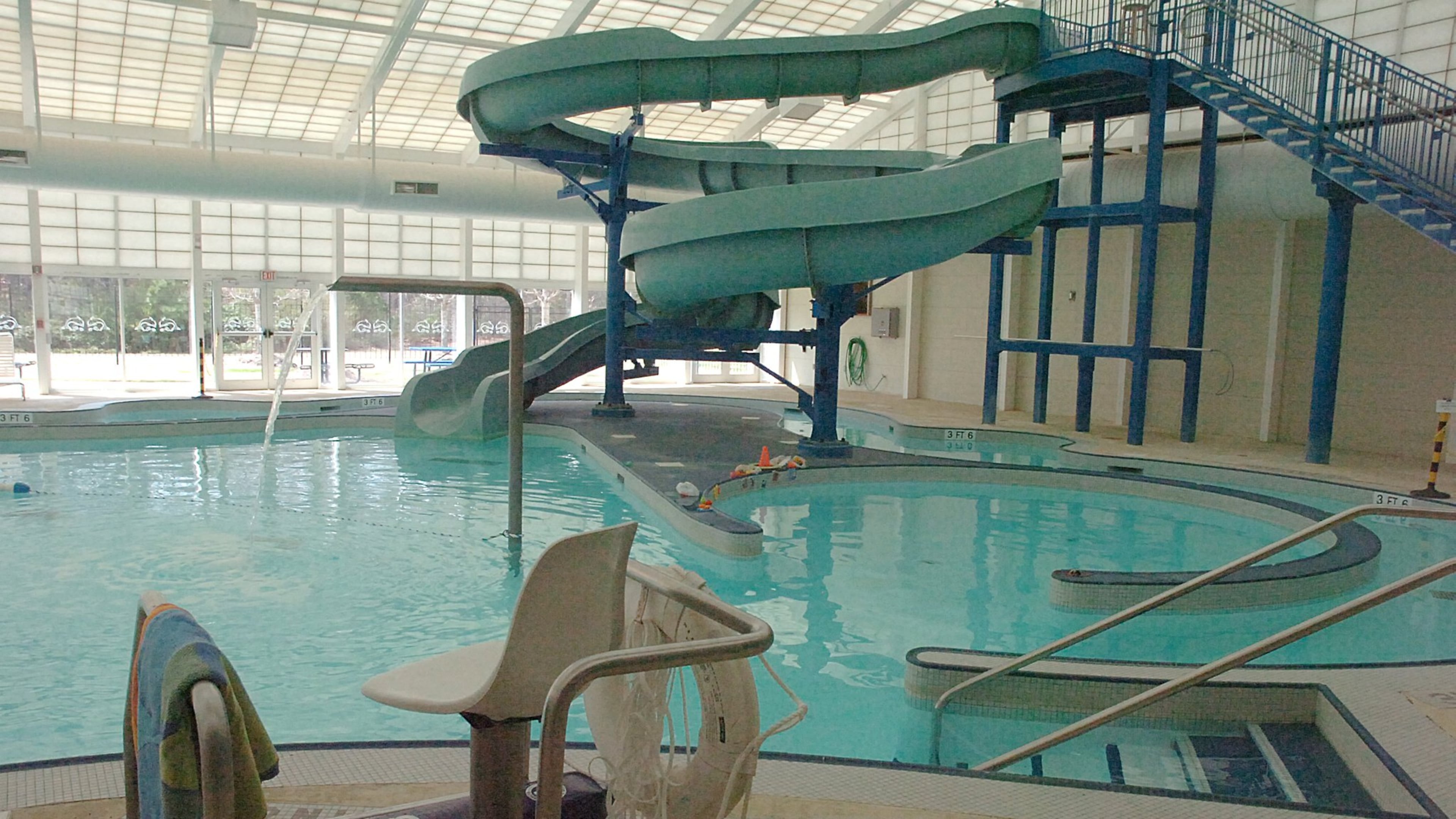 070319 - BUFORD, GA — This is the view from the life guard seat of the “leisure pool” at Bogan Aquatic Center. (all cq) (NICK ARROYO / AJC staff)