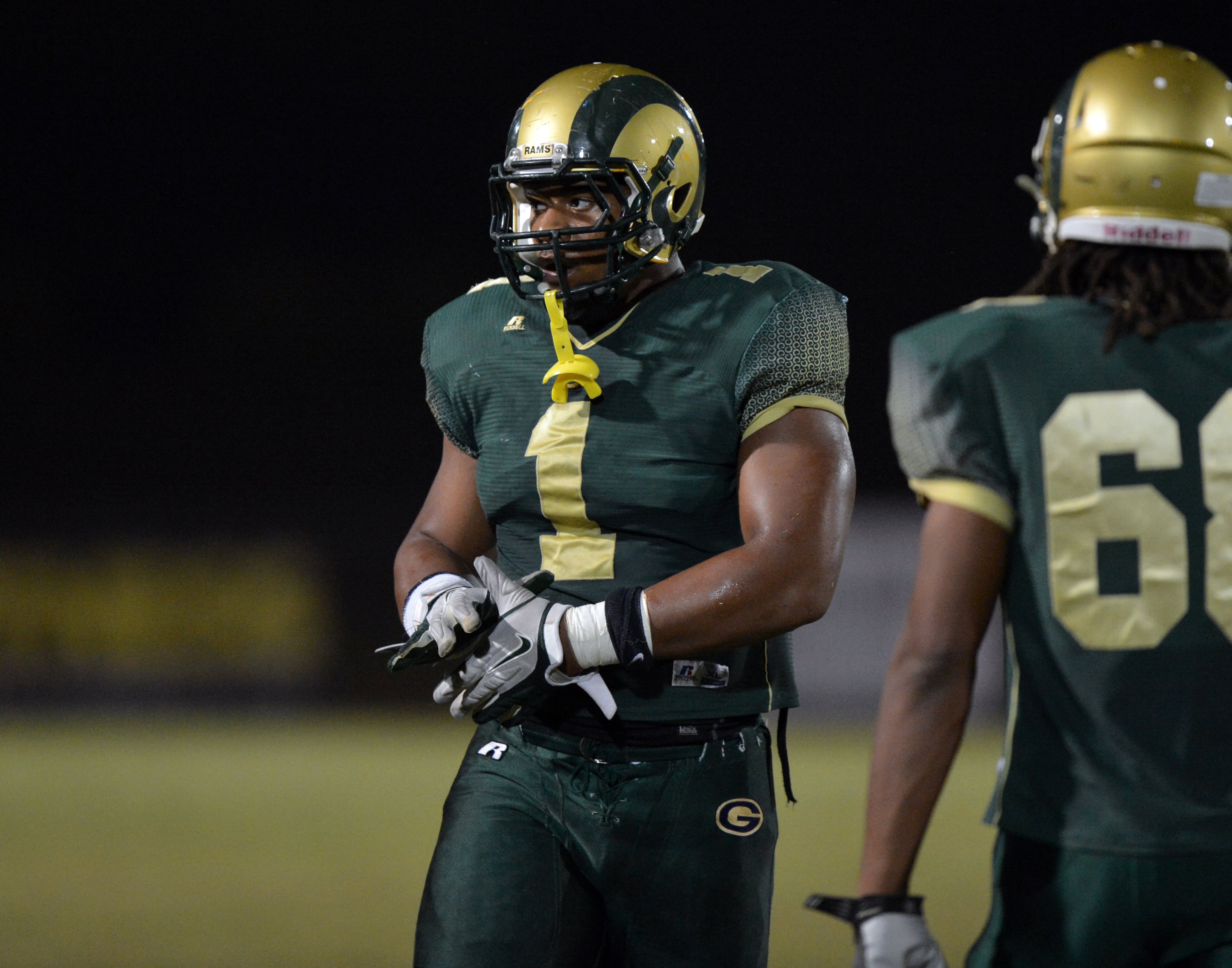 Grayson defensive end Robert Nkemdiche plays against Central Gwinnett.