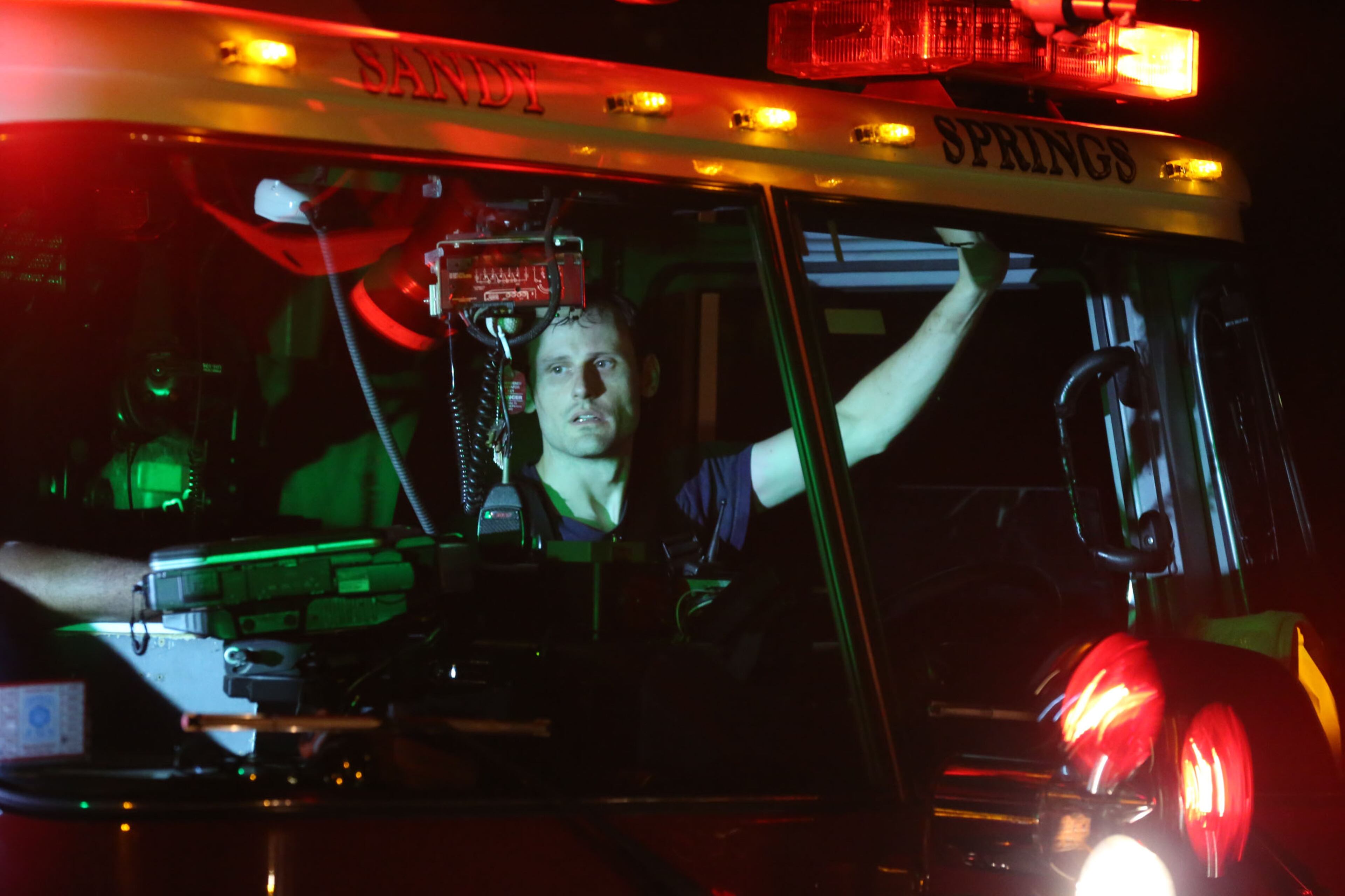 Two people died early Monday after being pulled from a burning home in Sandy Springs. The fire broke out around midnight in a duplex on North River Parkway. | JOHN SPINK/jspink@ajc.om