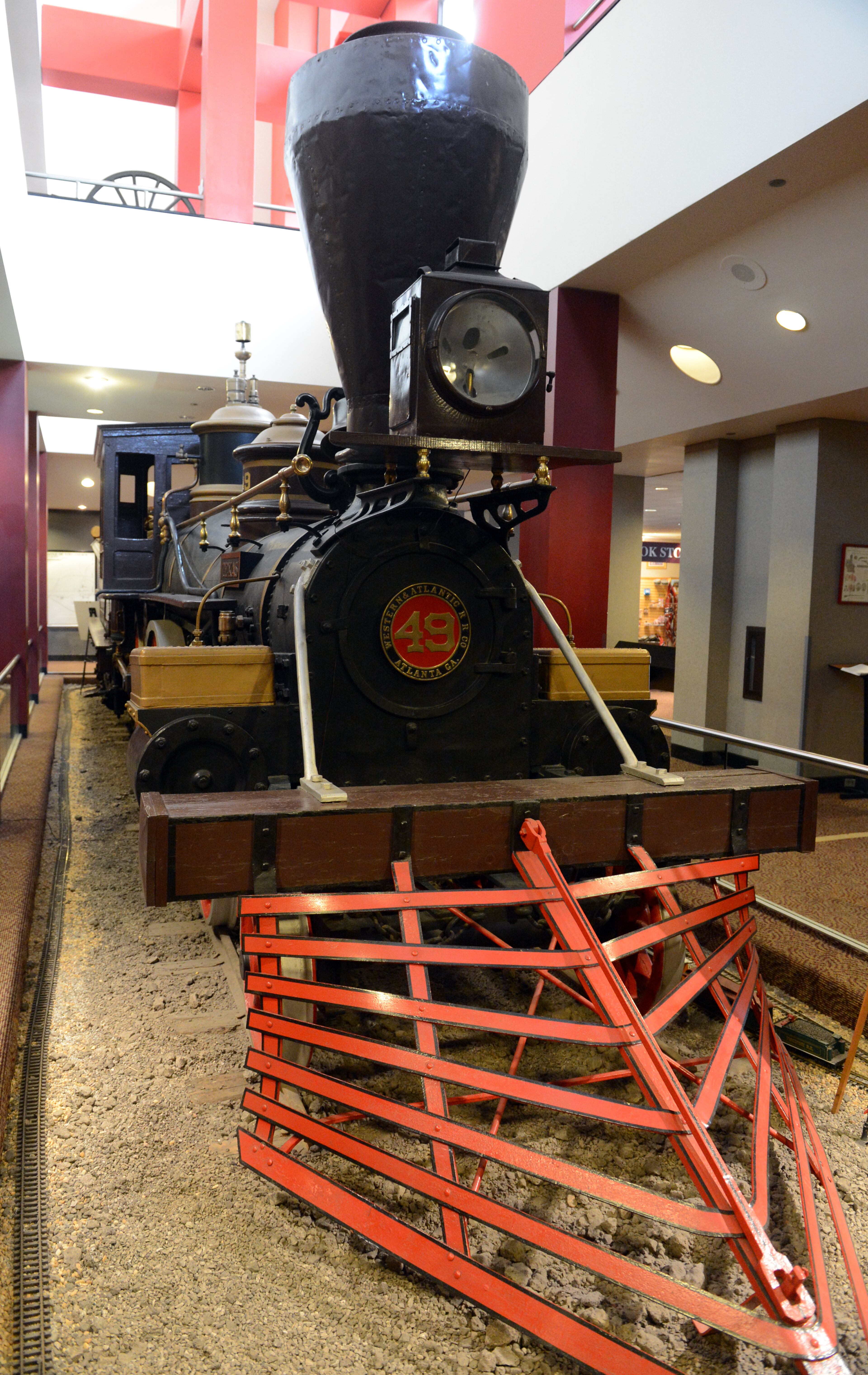 ... the Atlanta Cyclorama. The Texas was used by the Confederates to pursue and recover The General, stolen by Union raiders led by James J. Andrews. The raiders planned to tear up tracks behind them to disrupt the vital Western and Atlantic Railroad supply line between Atlanta and Chattanooga.