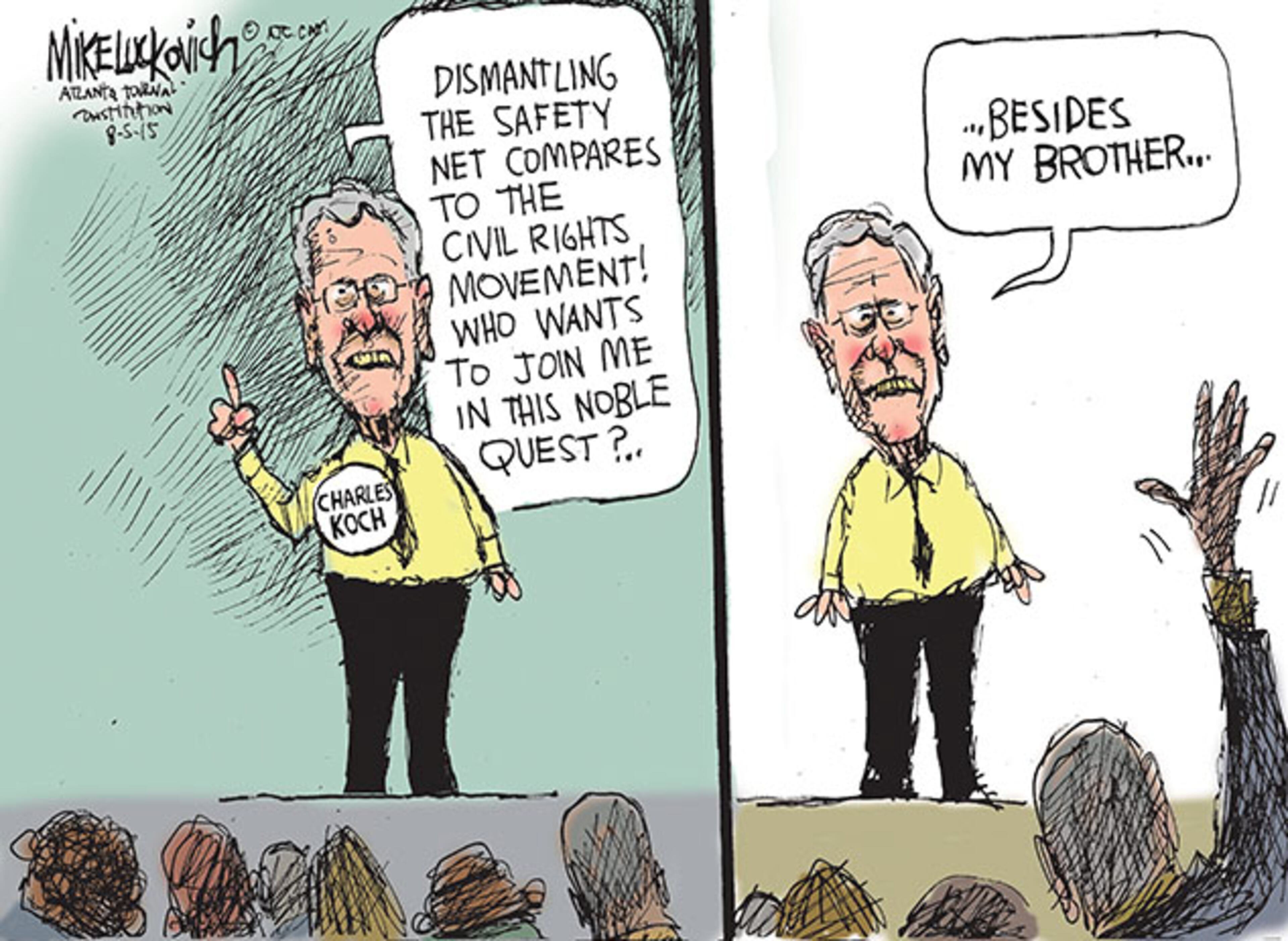 Mike Luckovich is the AJC’s Pulitzer Prize-winning cartoonist. To buy signed prints or originals, email Mike at mluckovich@ajc.com