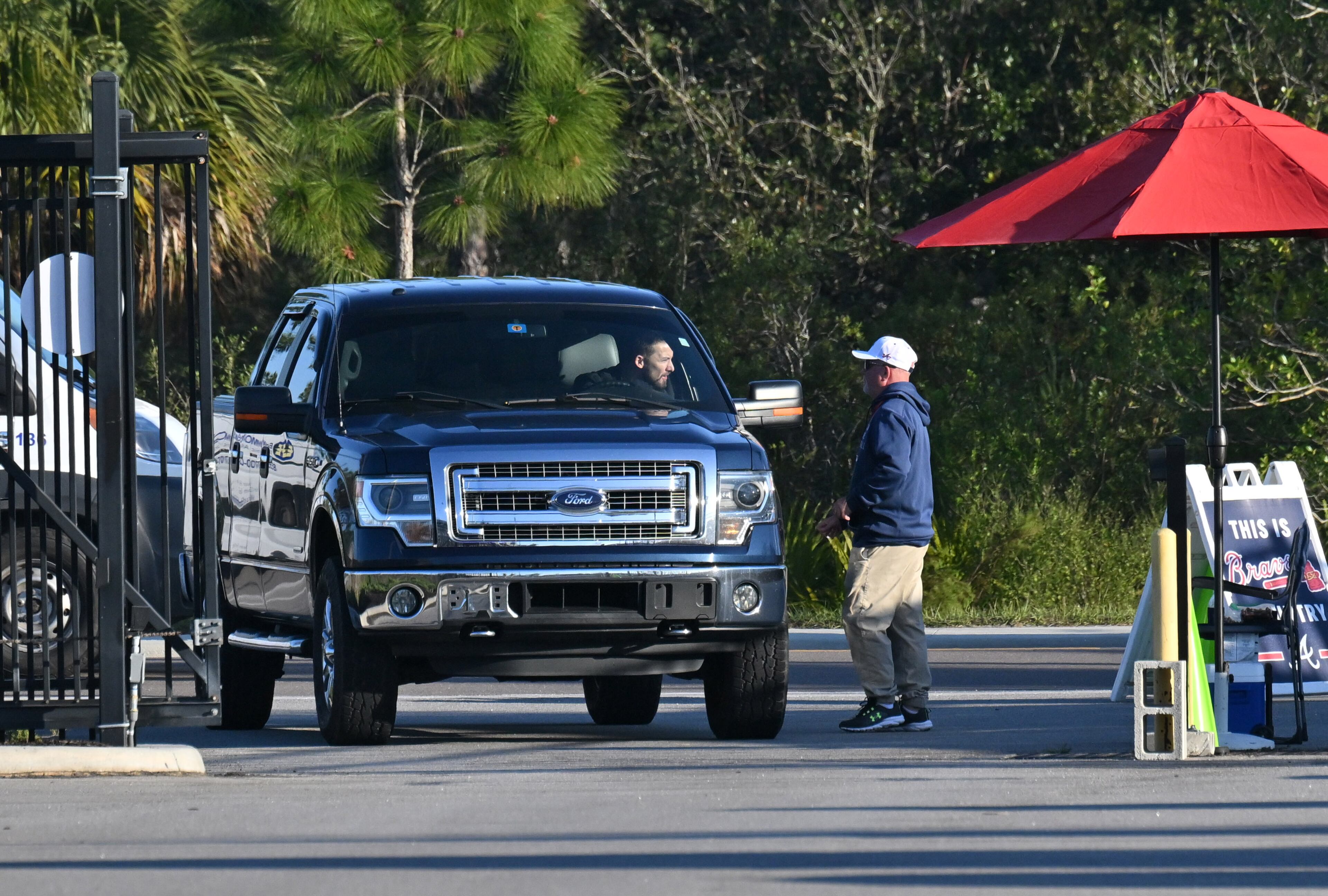 Braves players continue arriving Wednesday during spring training at CoolToday Park in North Port, Florida. (Hyosub Shin / Hyosub.Shin@ajc.com)