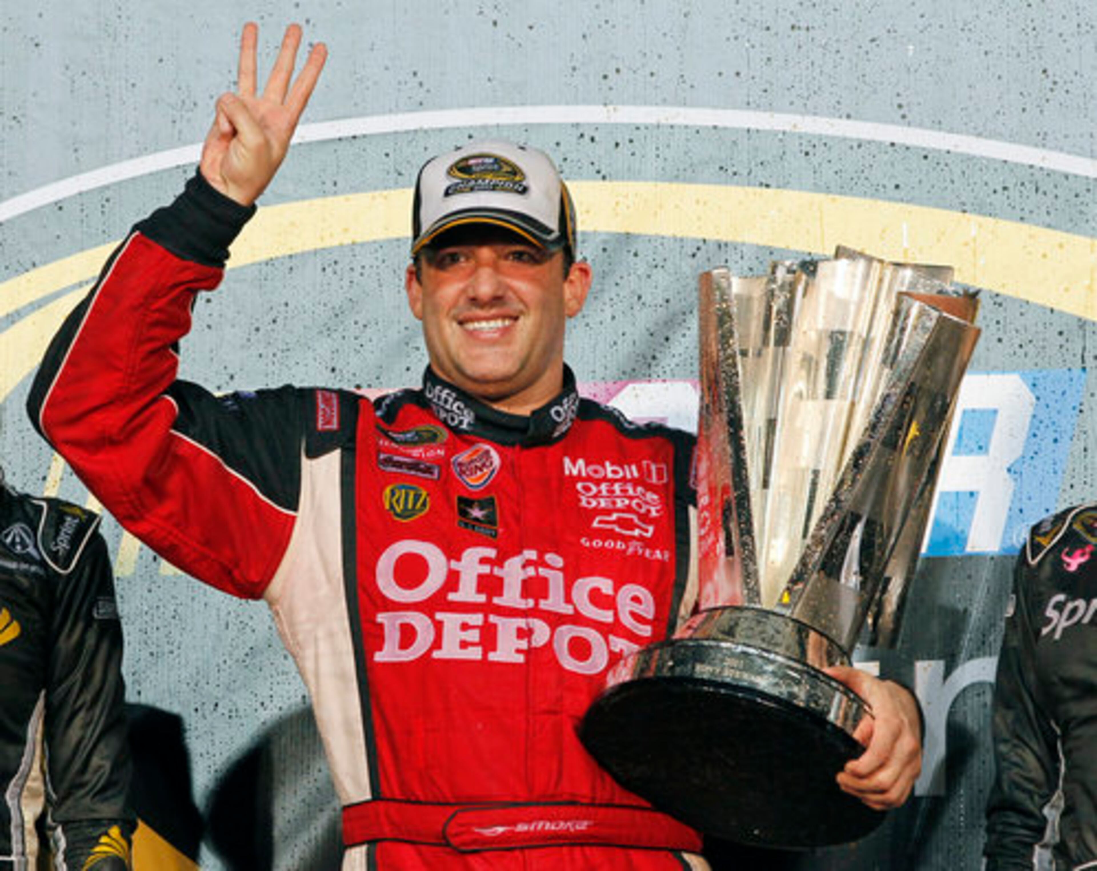 Associated Press voters have chosen their Male Athlete of the Year from a list of worthy contenders. The runners-up: Tony Stewart narrowly won his third Sprint Cup series championship over Carl Edwards, with the title being decided by tiebreakers. Stewart's five victories topped Edwards' one.