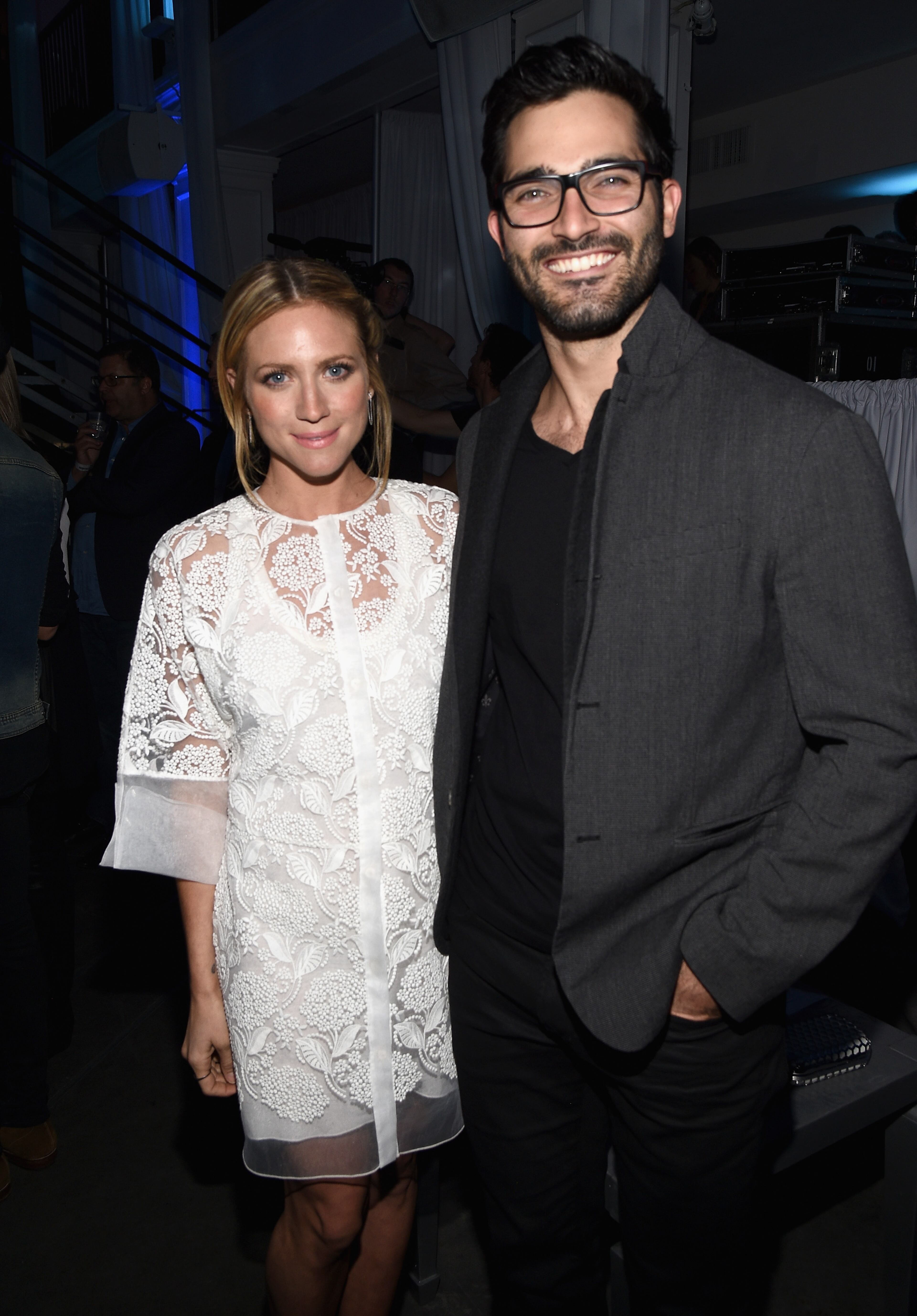 HOLLYWOOD, CA - MAY 20: Actors Brittany Snow and Tyler Hoechlin attend the 6th annual ELLE Women In Music celebration presented By eBay. Hosted by Robbie Myers with performances by Alanis Morissette, Banks and Tinashe at Boulevard3 on May 20, 2015 in Hollywood, California. (Photo by Michael Buckner/Getty Images for ELLE)