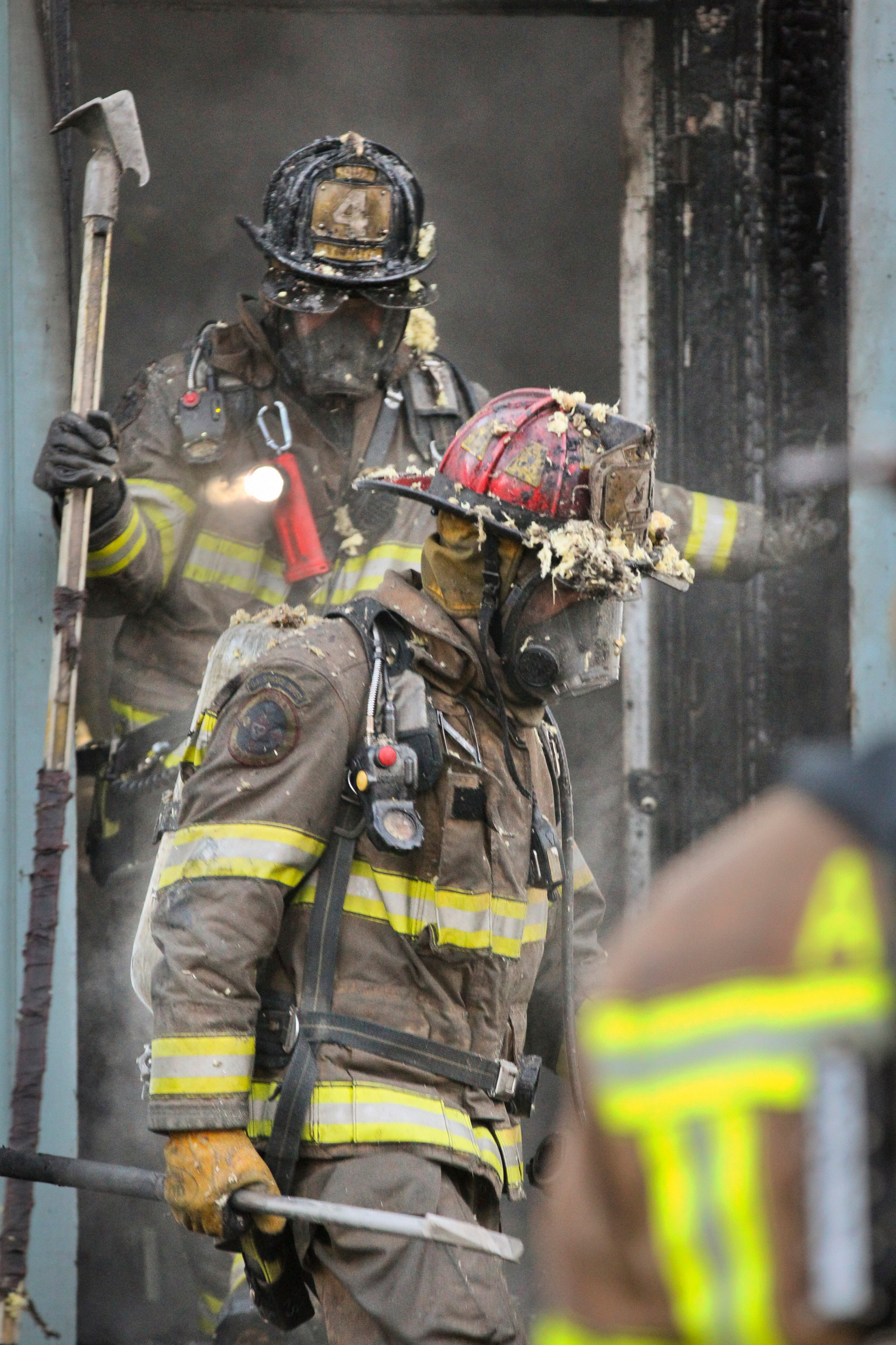 Atlanta firefighters battled a blaze early Friday, Mar. 8, 2013 at a home in a Buckhead neighborhood.