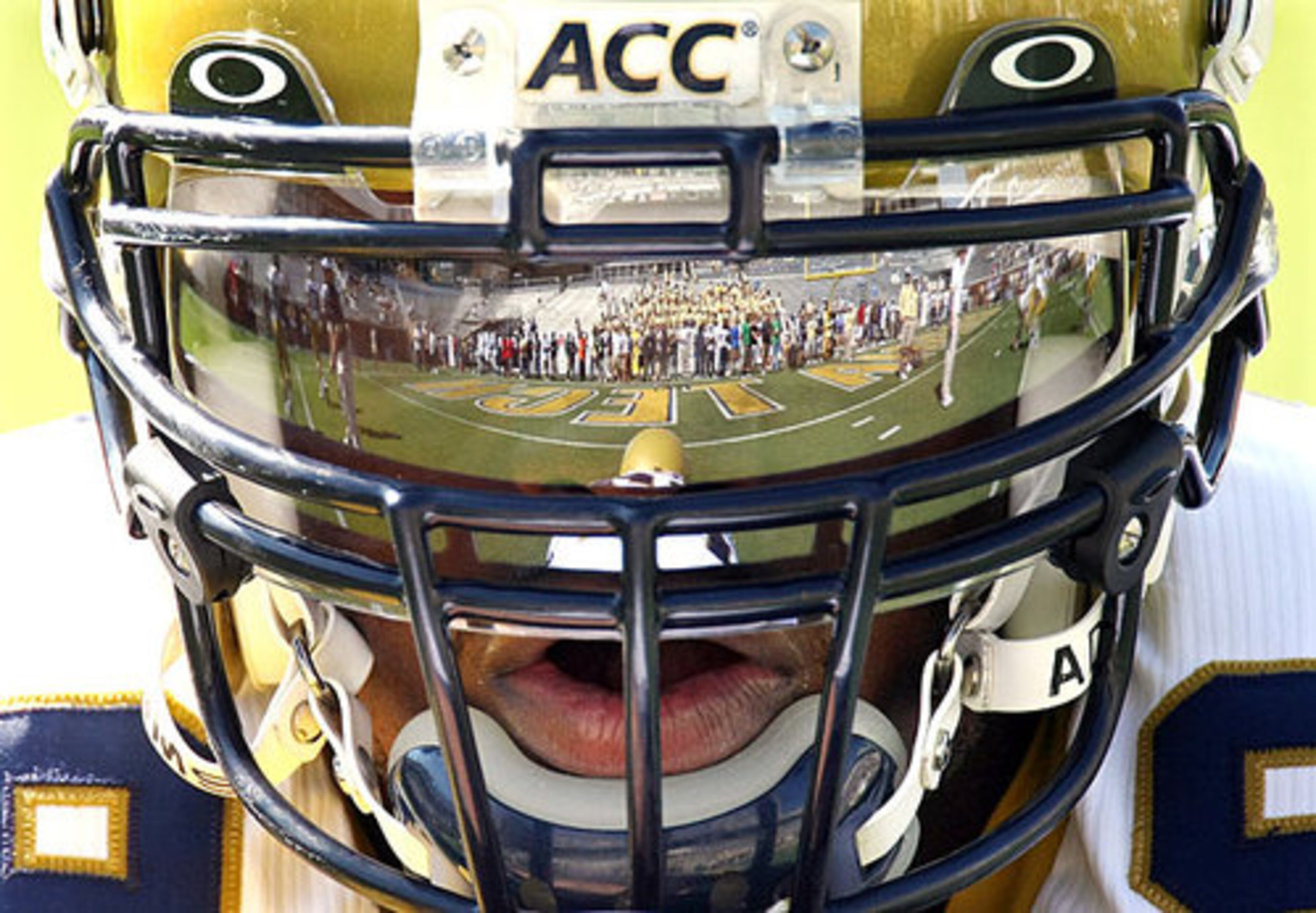 Georgia Tech quarterback Josh Nesbitt during pregame warmups.