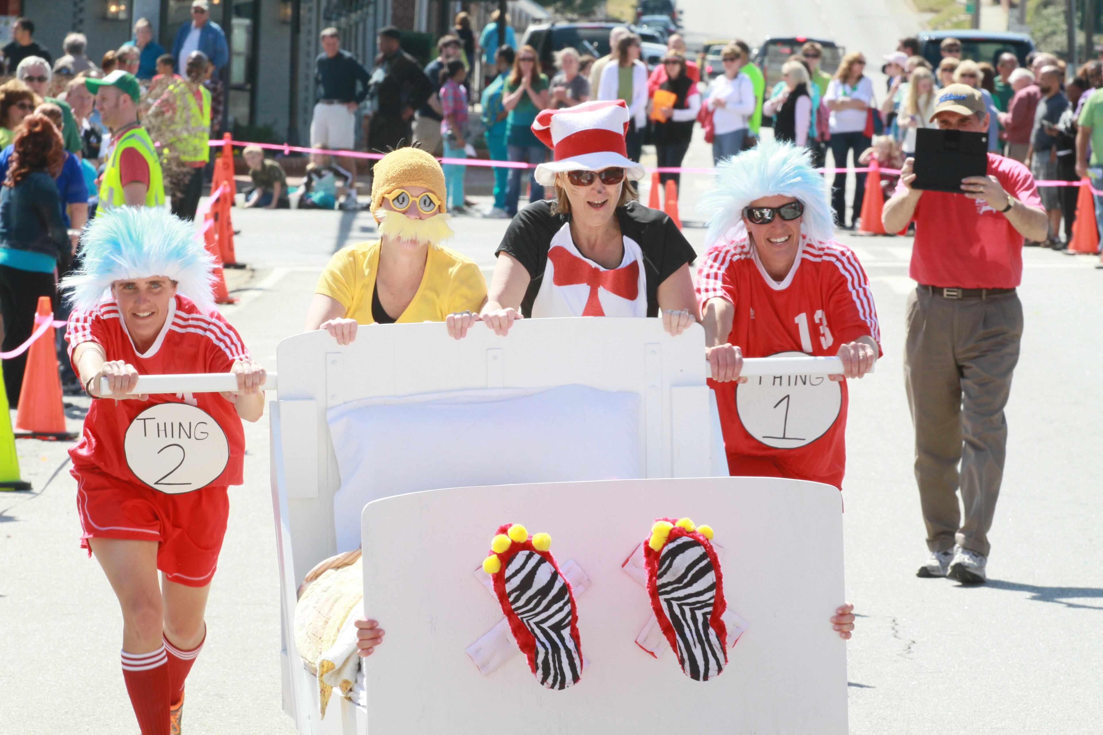 Here are some more photos from the Family Promise Bed Race around the Gwinnett County Courthouse in Lawrenceville.