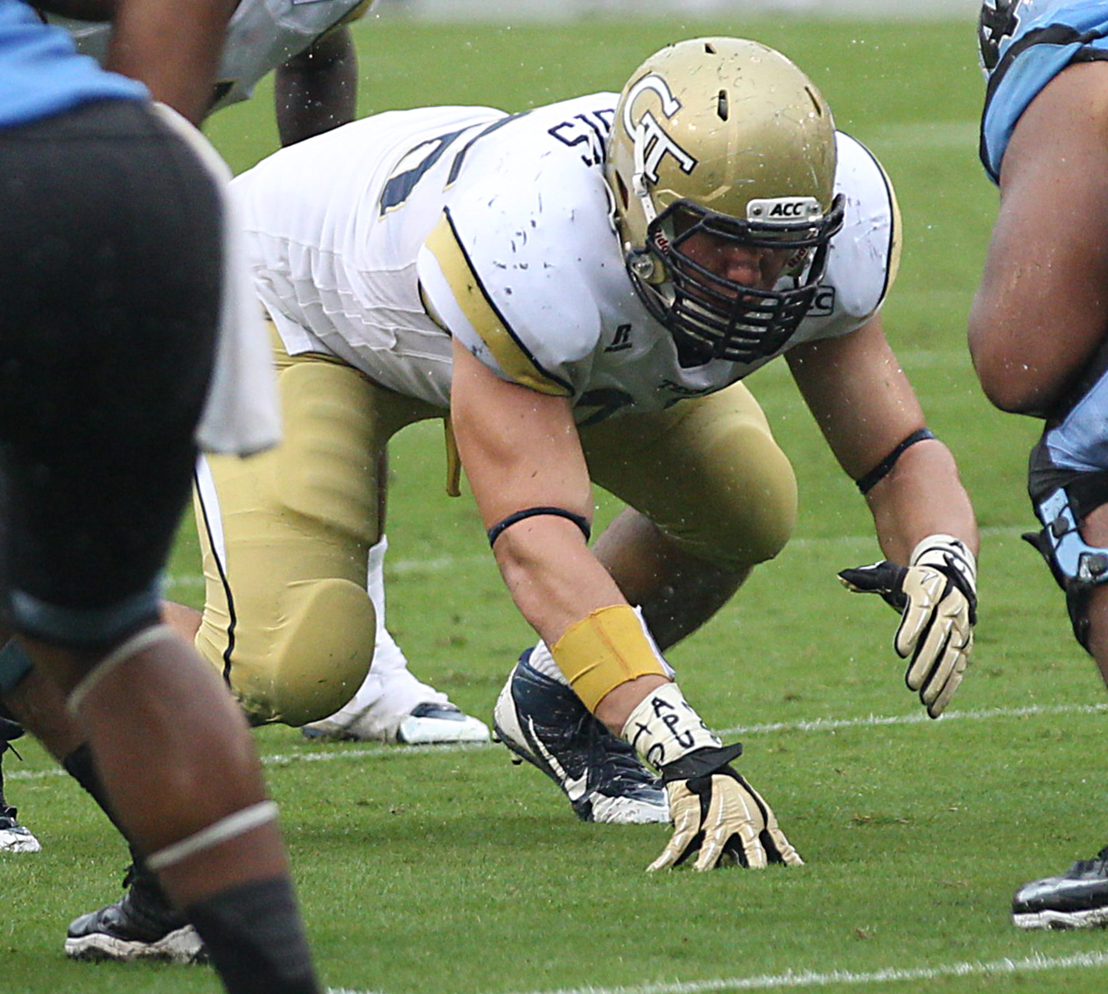 Defensive tackle Adam Gotsis anchors they Yellow Jackets' defensive line. (Ga. Tech Athletics/Danny Karnik)