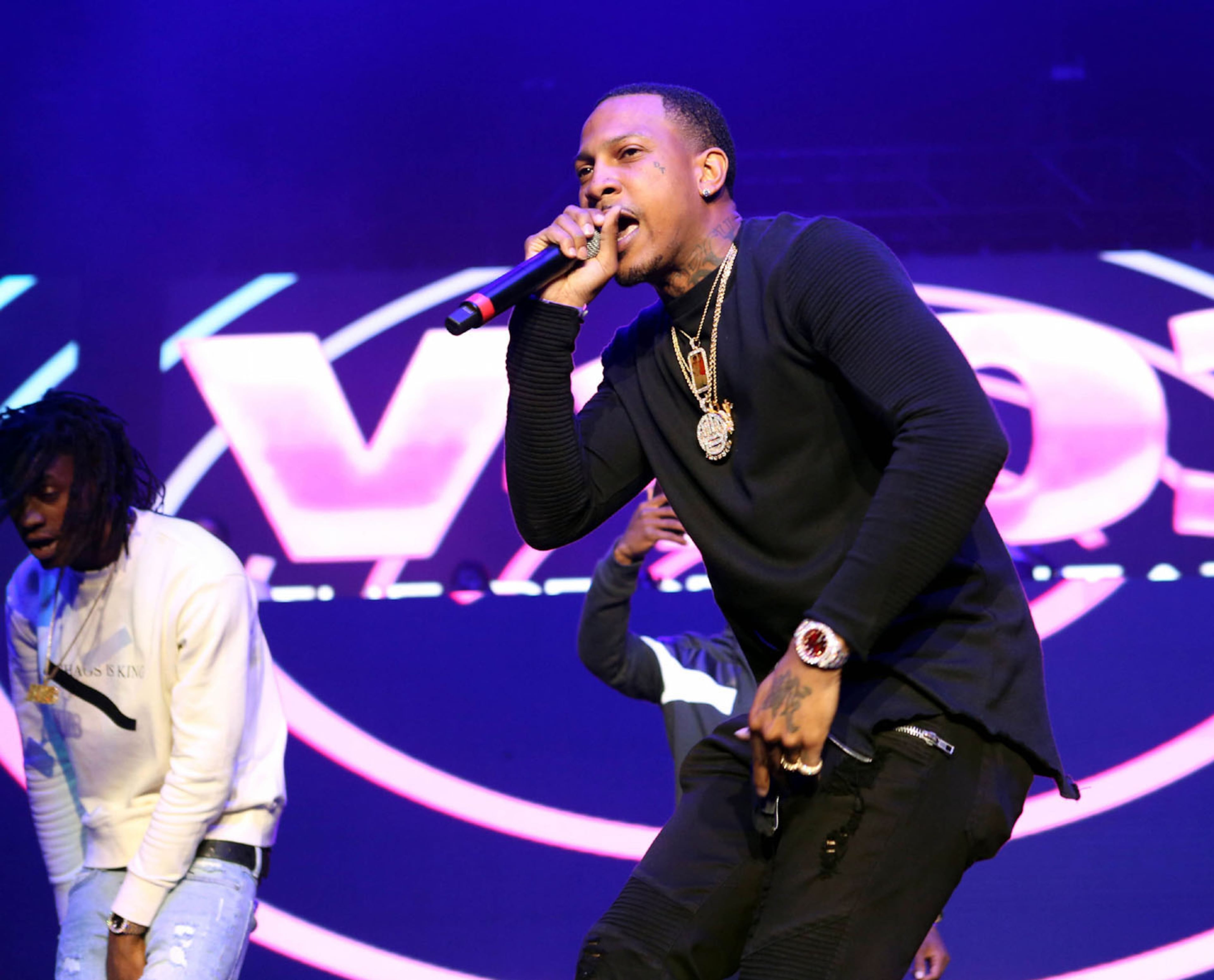 -- Trouble
V103 presented its Live Pop-Up concert Saturday, March 31, 2018 at sold out Phiolips Arena. The Hip Hop show featured Gucci Mane, Migos, 2 Chainz, K Camp, Rich Homie Quan, The Dream, Trouble and Rocko.
Robb Cohen Photography & Video /RobbsPhotos.com