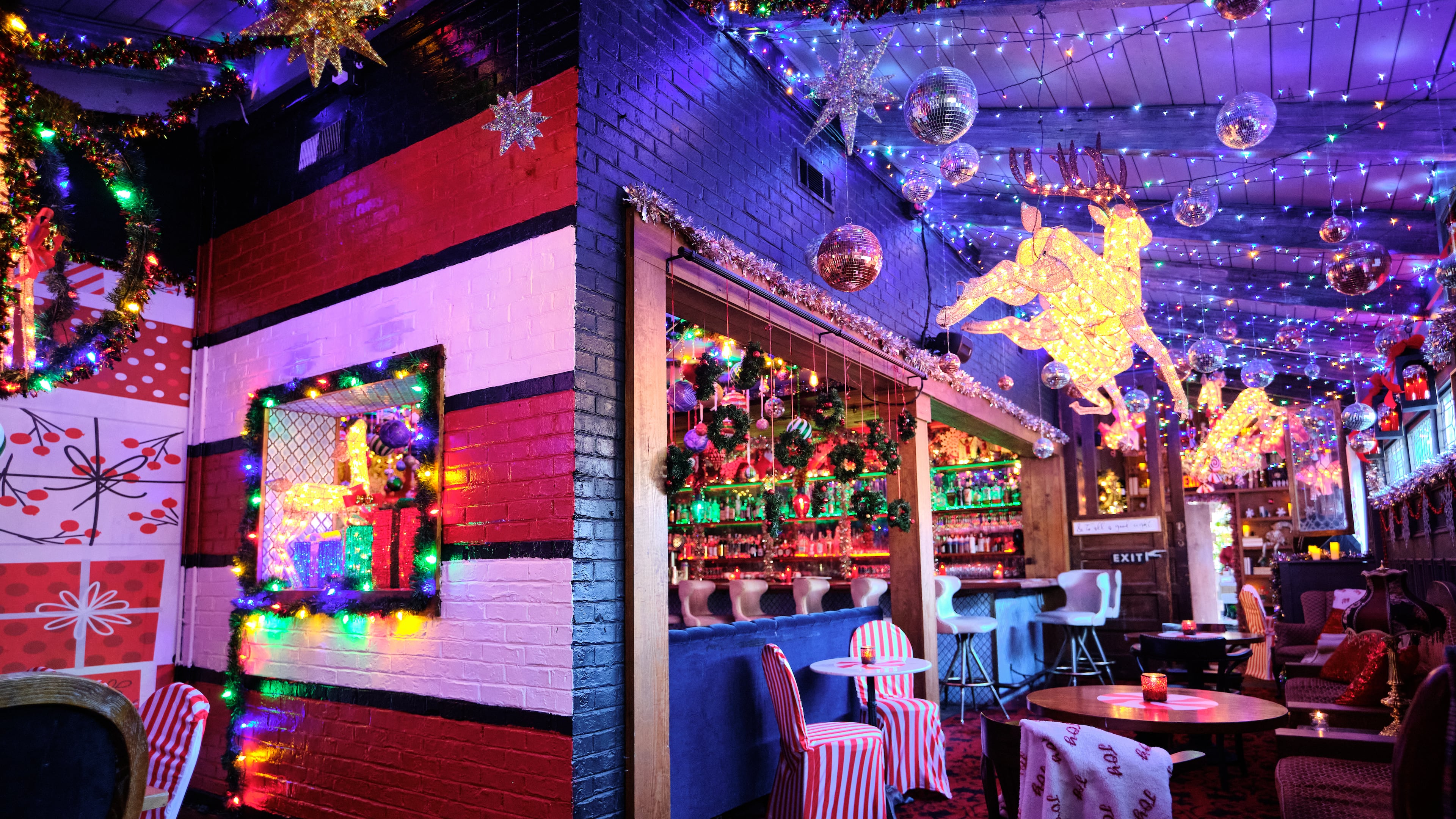 The Blind Pig Parlour Bar transforms into the Blind Elf for the holiday season. (Courtesy of Brandon Amato)
