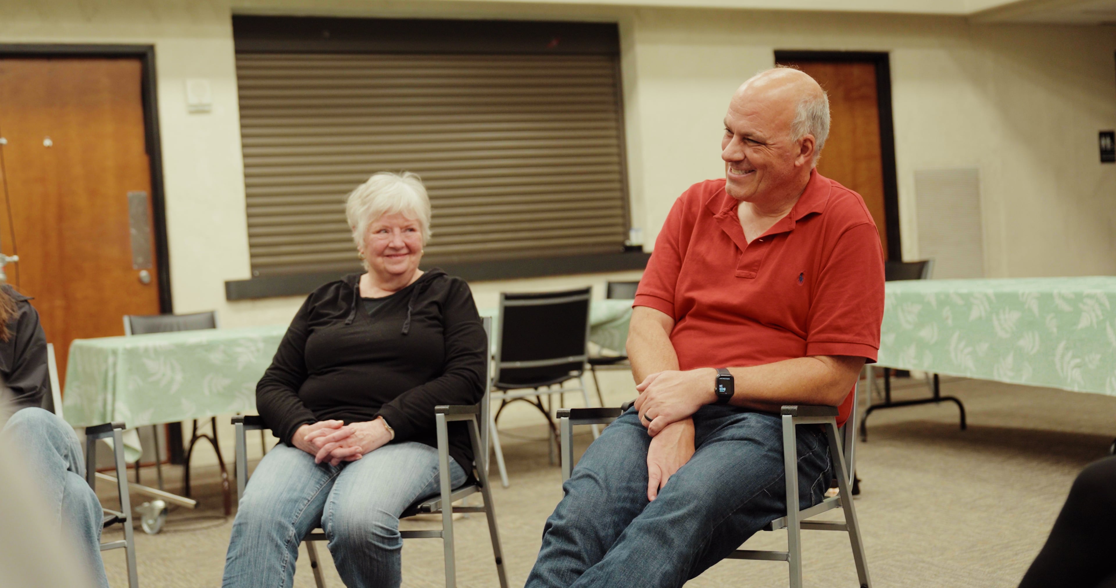 Attendees confront their social anxieties in Atlanta's Curtain Up, Anxiety Down workshop.
(Courtesy of Jordan Shankman)
