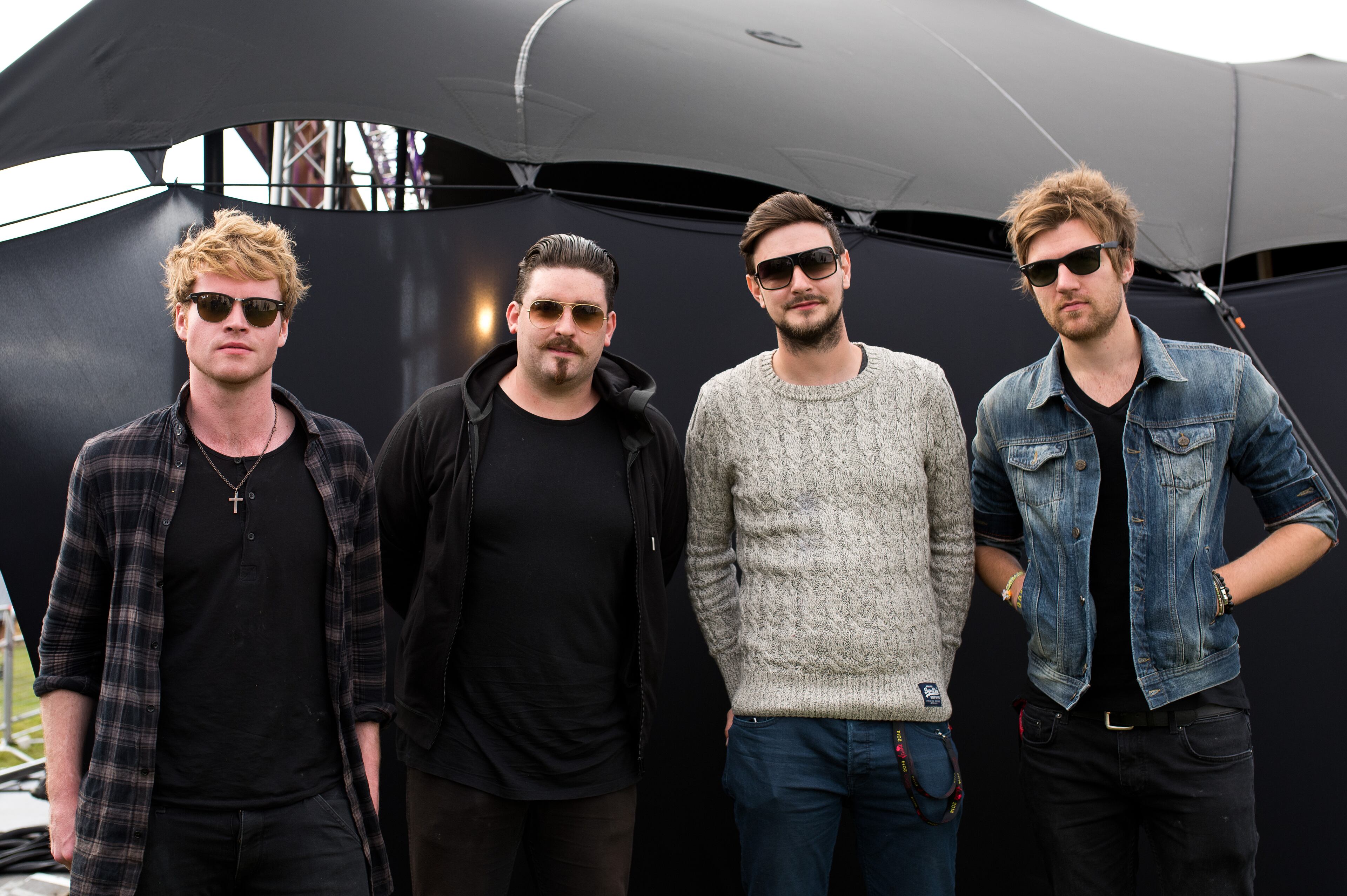 Steve Garrigan, Jason Boland, Vinny May and Mark Prendergast of the Irish rock band Kodaline are releasing their second album in 2015. (Photo by Ben A. Pruchnie/Getty Images for Sony Music)