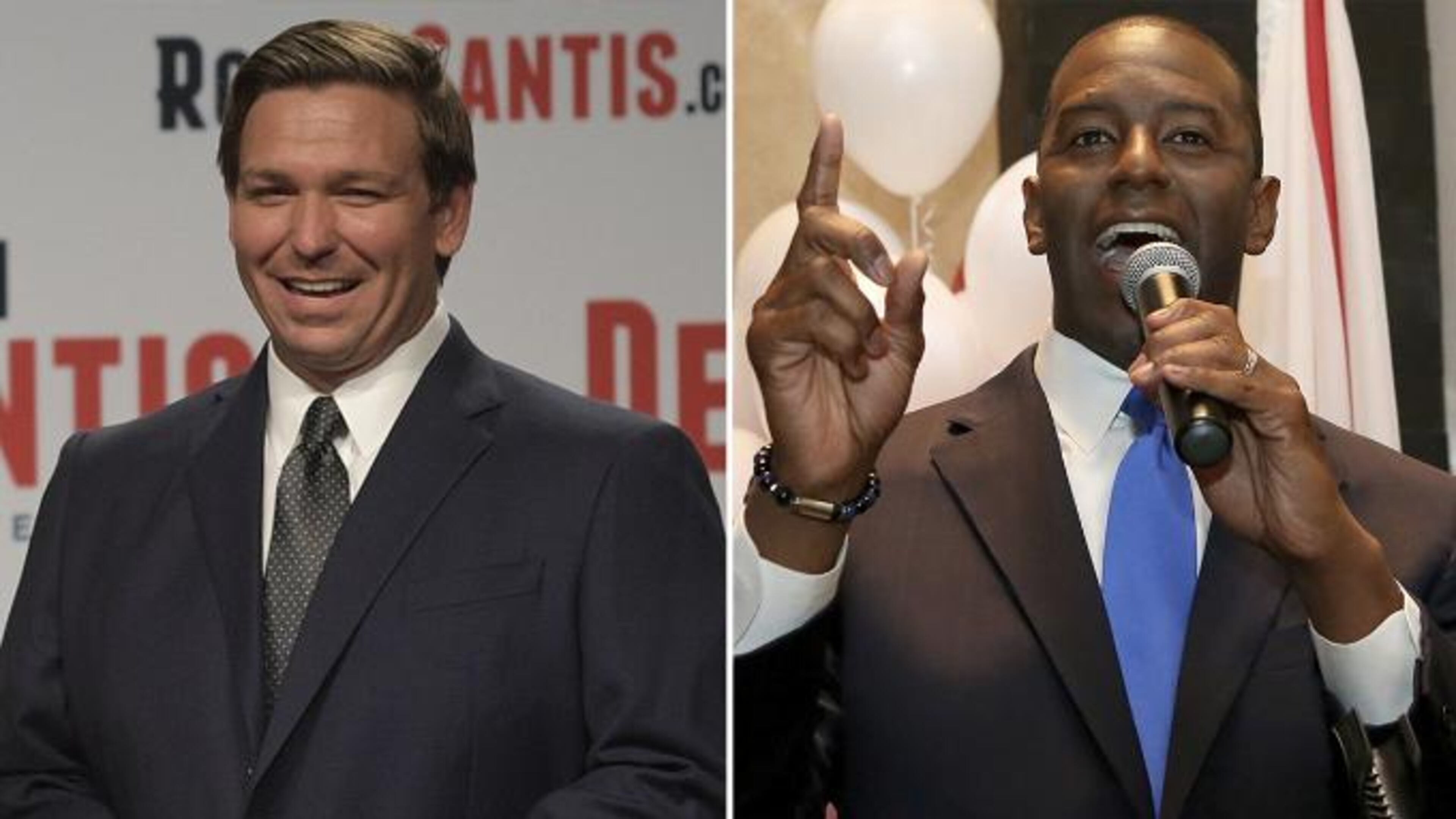 Republican U.S. Rep. Ron DeSantis, who was endorsed by President Donald Trump, will face Tallahassee Mayor Andrew Gillum, a progressive Democrat, in the November election.