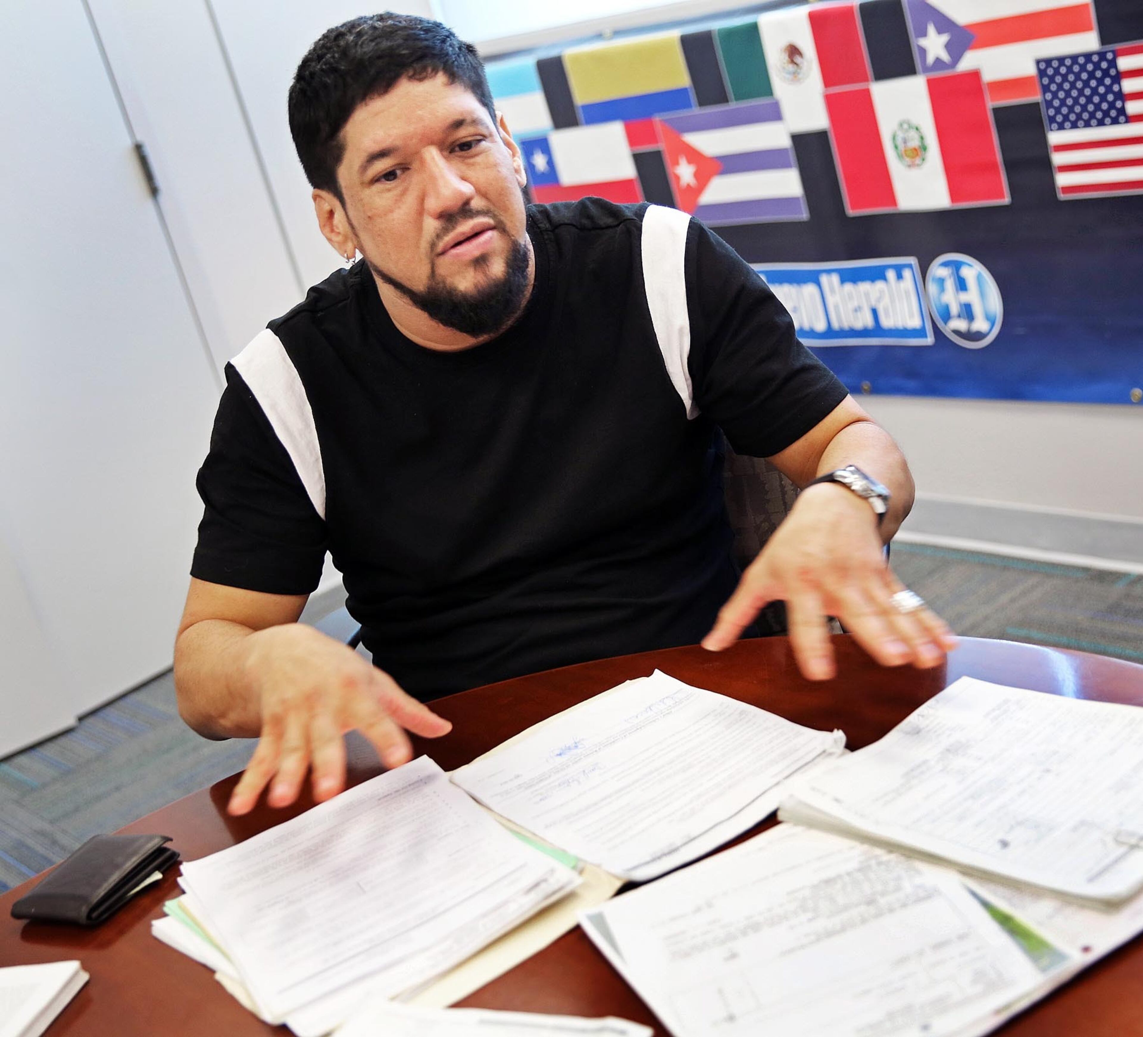 Ricardo Querales has HIV and will be deported back to Venezuela, where he says he will die because there is no medication to treat his illness, on January 31, 2018. (C.M. Guerrero/Miami Herald/TNS)