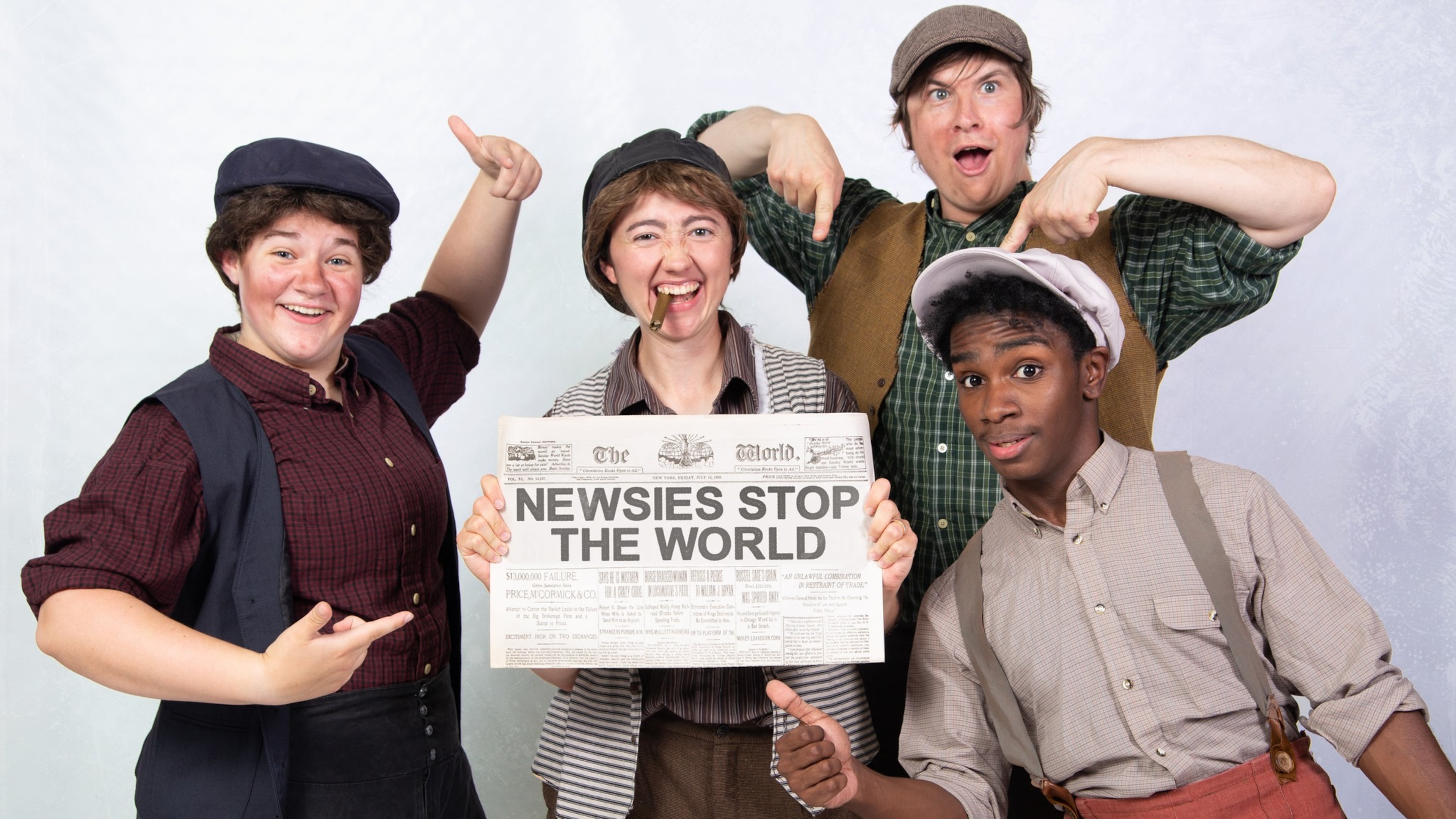This holiday weekend's options include a staging of Disney’s “Newsies: The Broadway Musical” at Marietta Performing Arts Center. (Courtesy of Lolek’s Storytellers Theater Company)