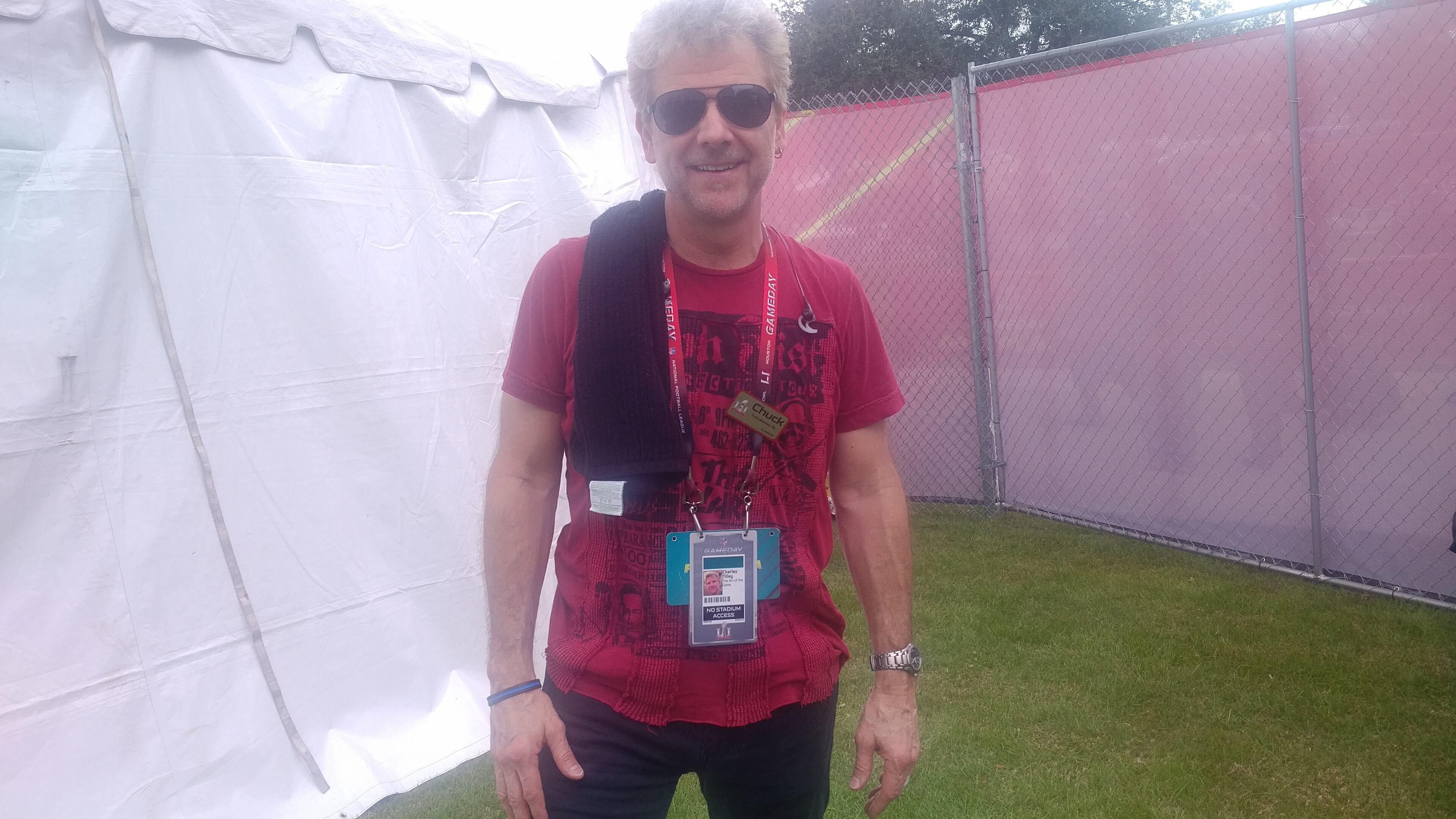 Chuck Tilley wants a Falcons win for No. 11. Photo: Melissa Ruggieri/AJC