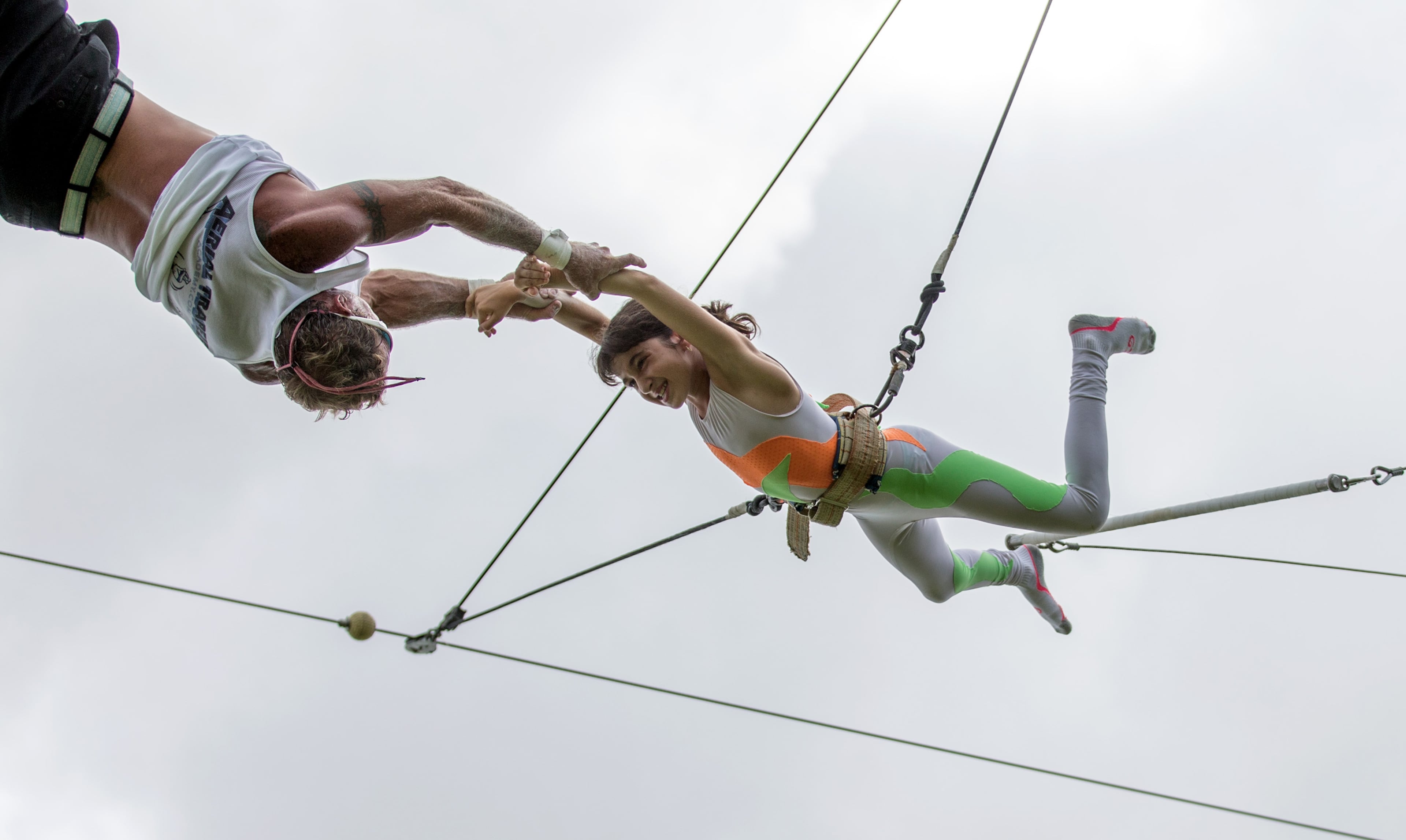 At Circus Camp and Advanced Aerial Camp, children ages 5 and older (including teens) will learn circus skills such as trapeze, tightrope, juggling and magic. (Allen Eyestone / The Palm Beach Post)