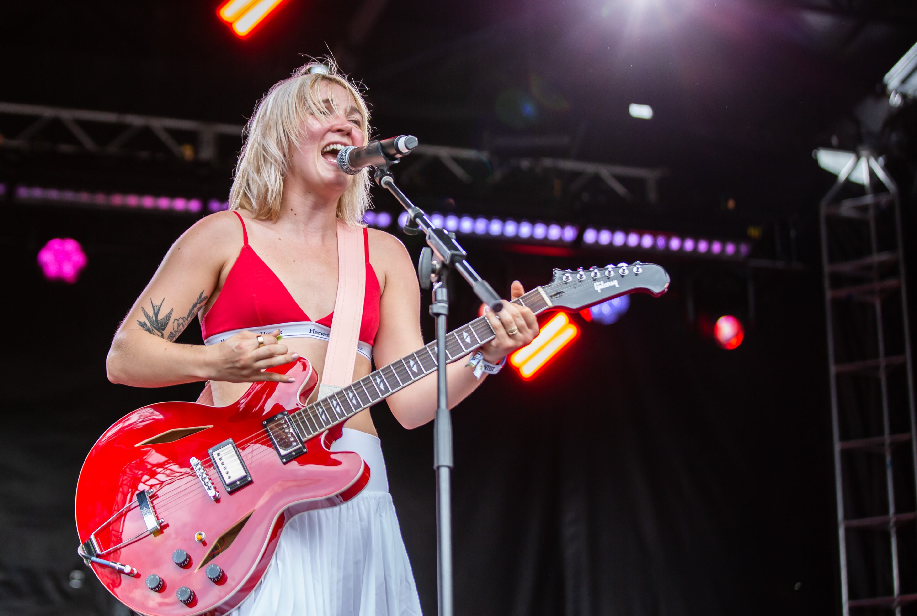230102 Atlanta, Ga: Nashville's Winona Fighter is the second act to take play the Ponce de Leon stage at Shaky Knees on Friday, May 3, 2024. (RYAN FLEISHER FOR THE ATLANTA JOURNAL-CONSTITUTION)
