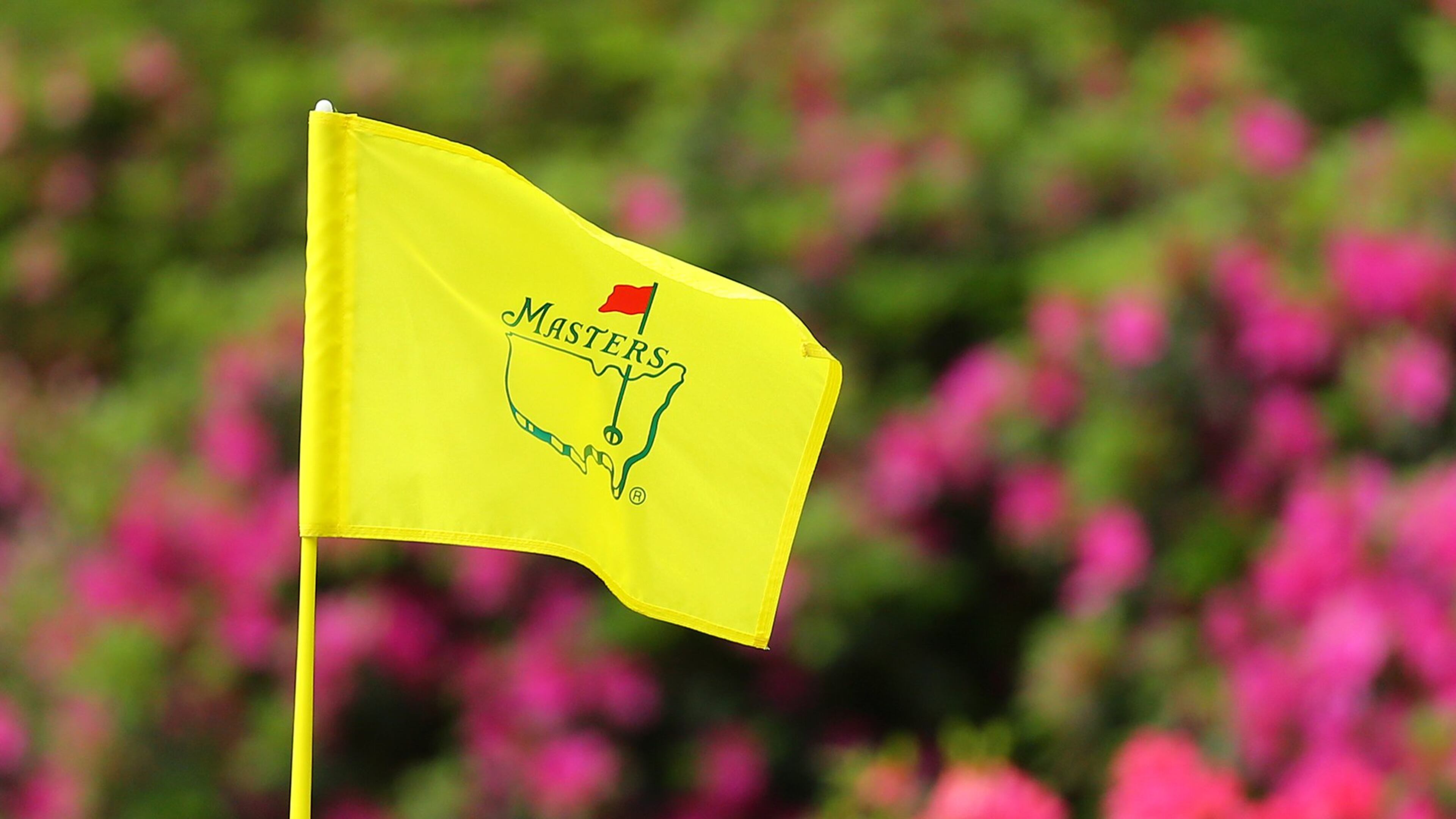 040815 AUGUSTA: The Masters flag waves in the breeze in the pin on the 13th green at Augusta National Golf Club on Wednesday, April 8, 2015, in Augusta. Curtis Compton / ccompton@ajc.com