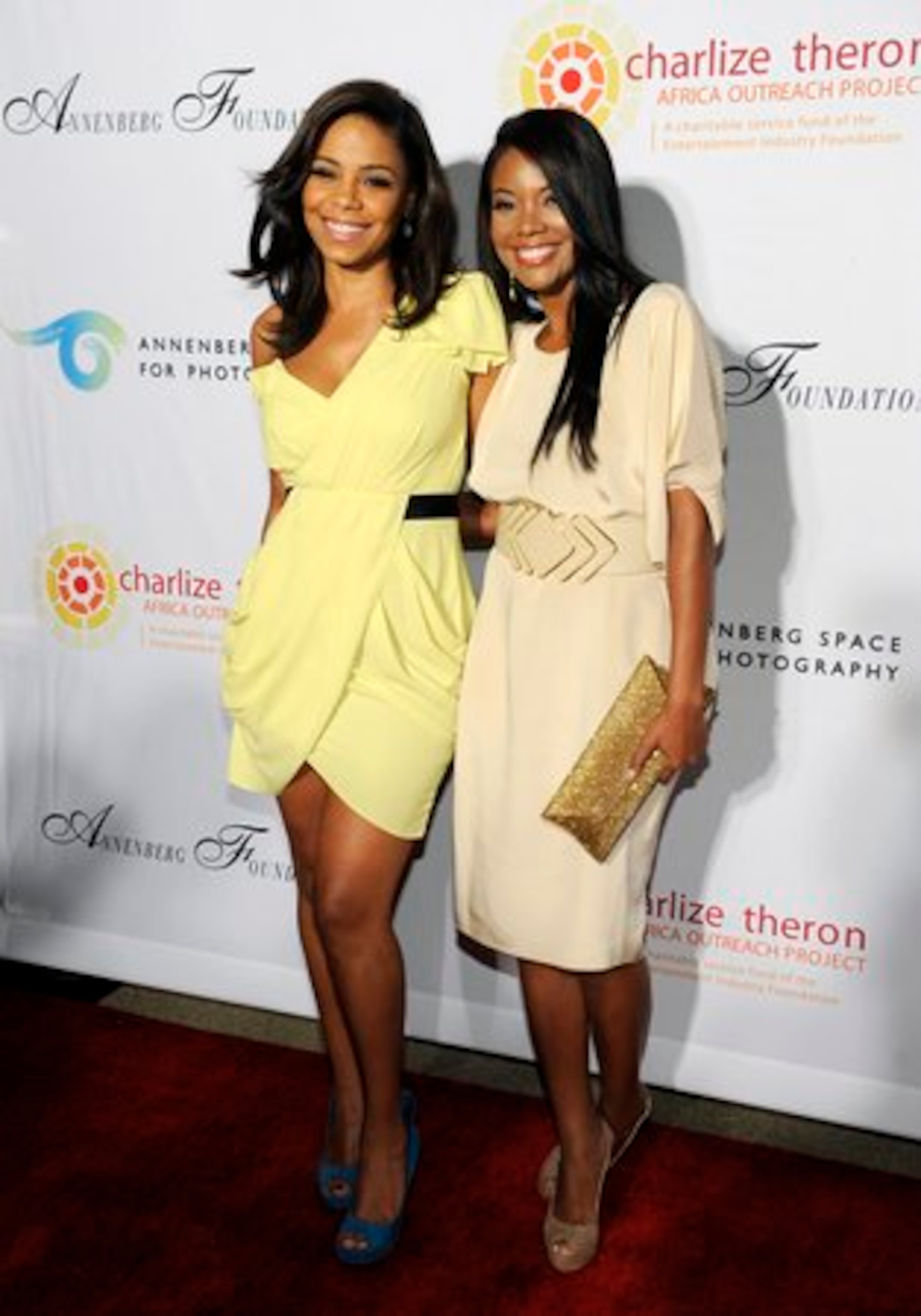 ... Actresses Sanaa Lathan (left) and Gabrielle Union ...