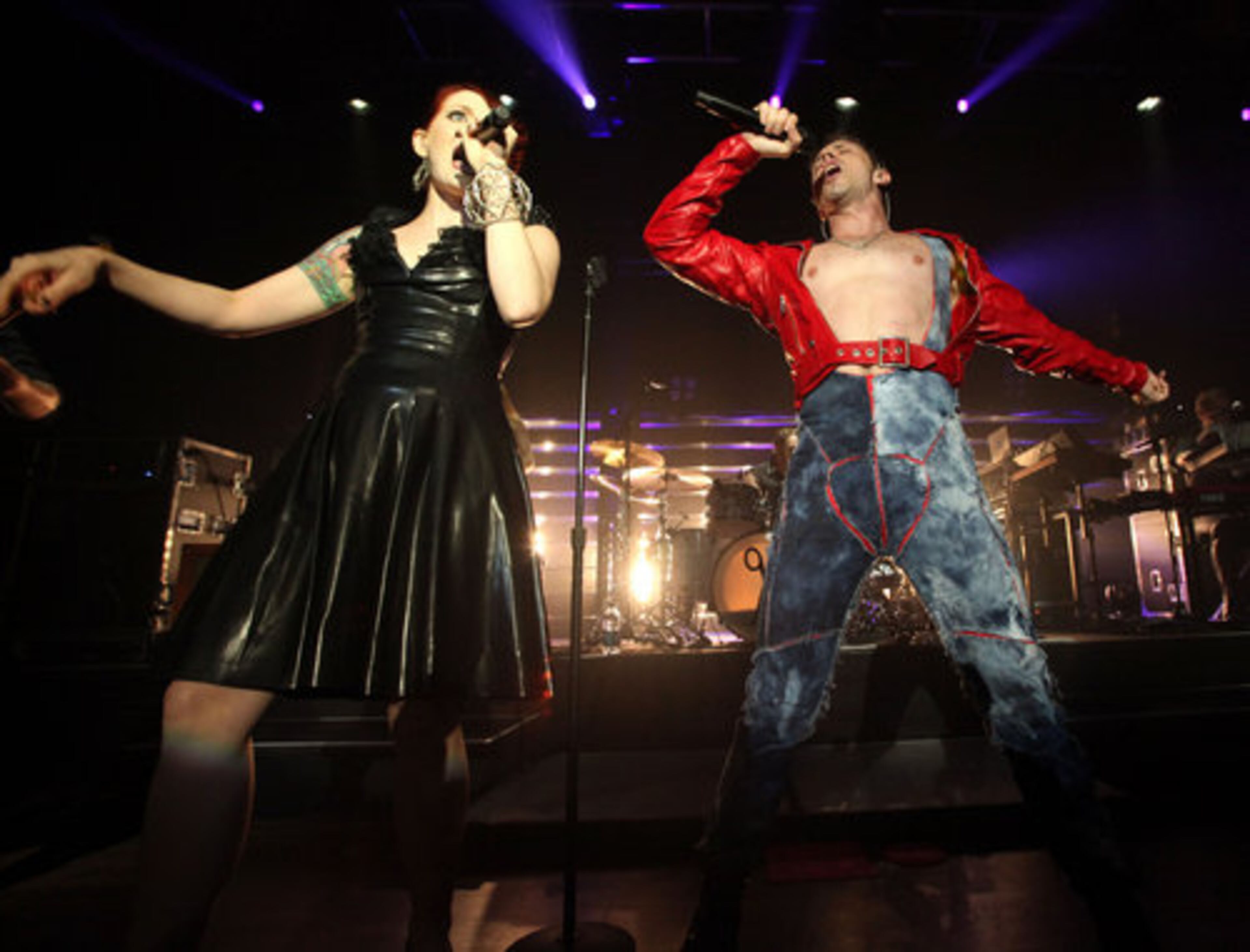 Jake Shears and Ana Matronic of Scissor Sisters entertain at the sold out Buckhead Theatre.