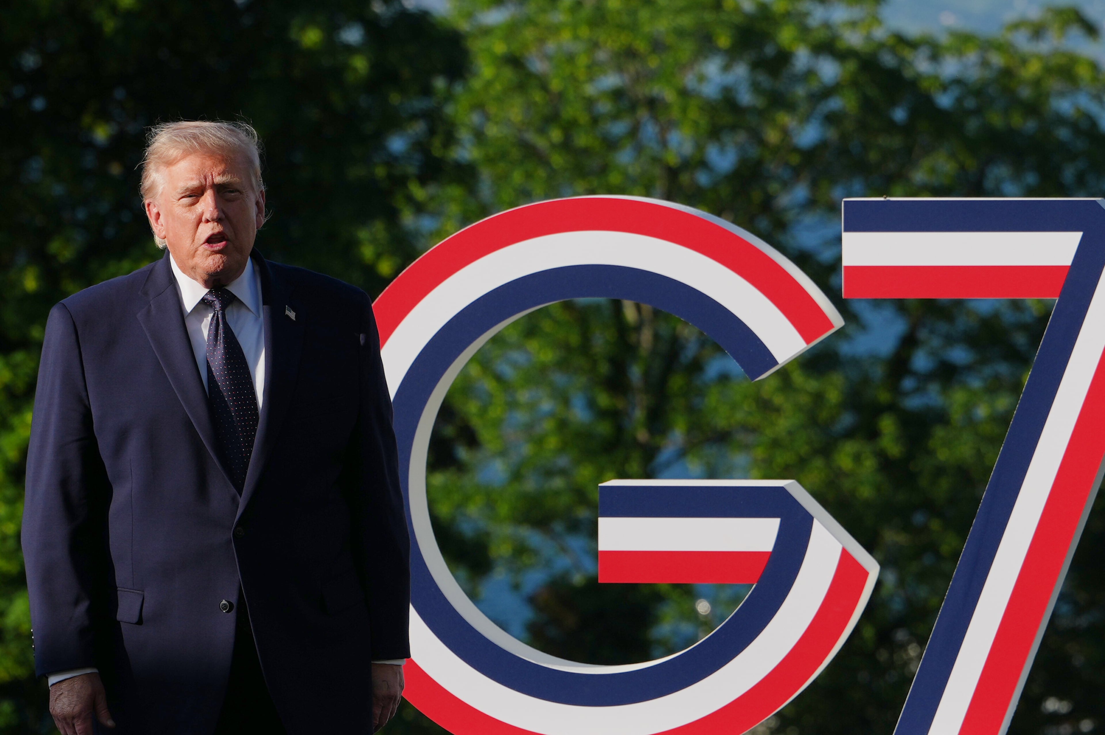 APTOPIX France G7 Summit Trump