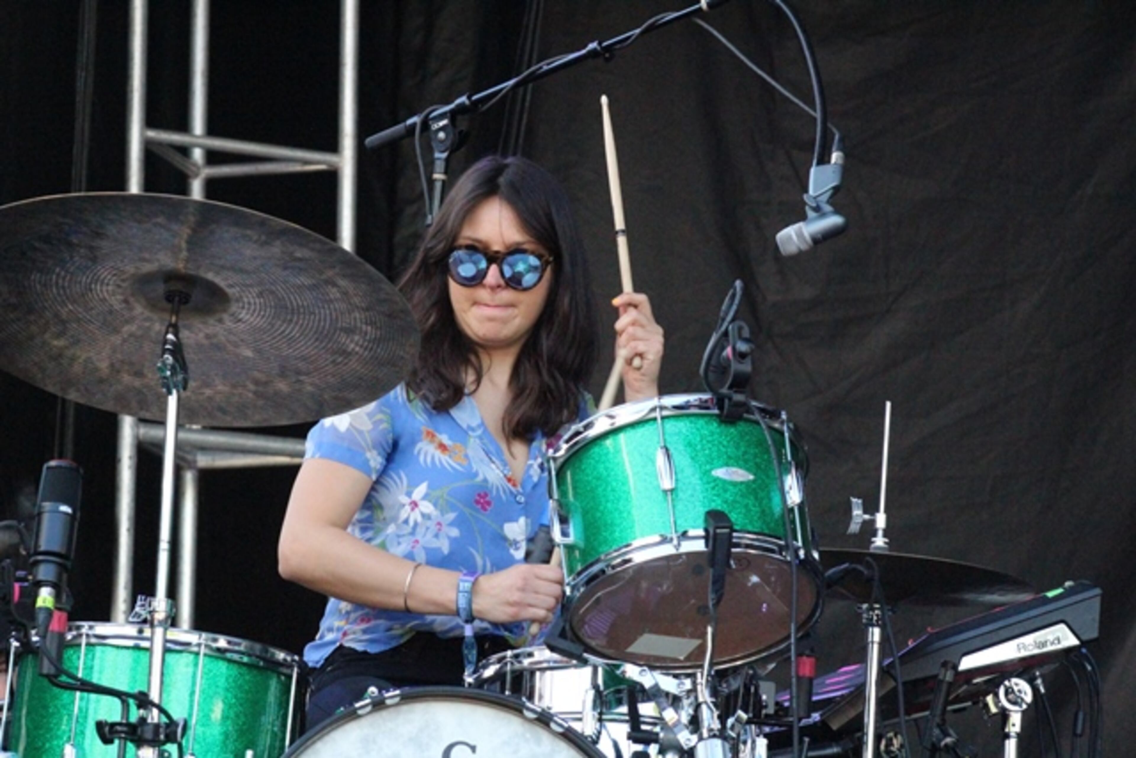Los Angeles indie rockers Warpaint came to Shaky Knees on May 14, 2017. Photo: Melissa Ruggieri/AJC