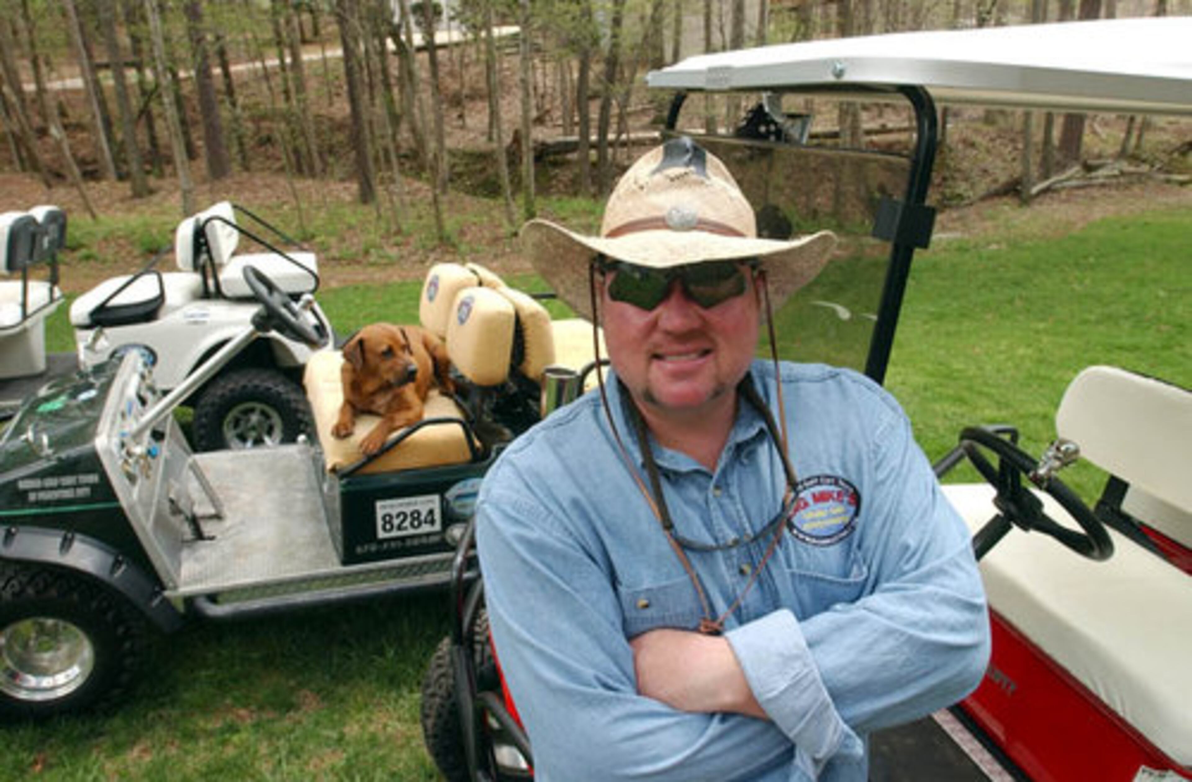 Mike Stevens started Big Mike's, which offers guided golf cart tours of Peachtree City.