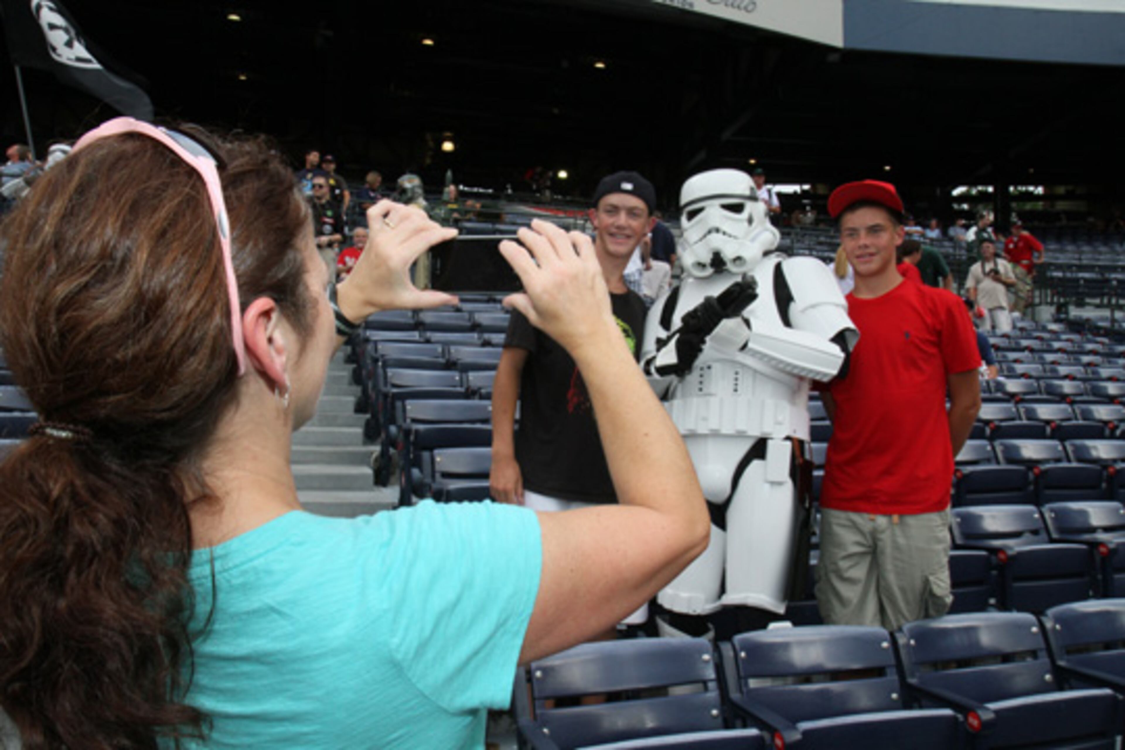 Here are some more photos from Star Wars night at Turner Field.