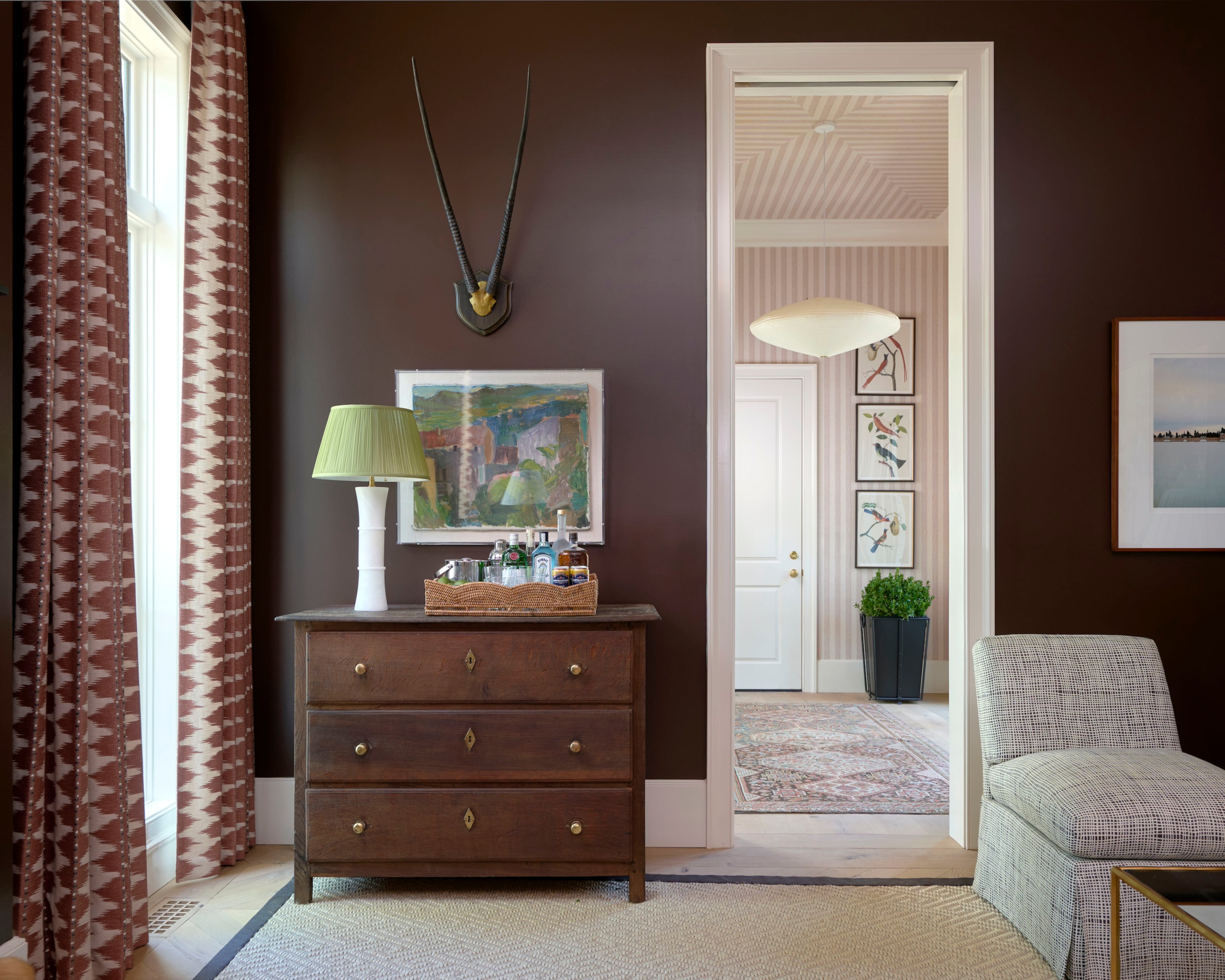 A study painted in Sherwin-Williams' Turkish Coffee by Chris Holt of Holt Interiors. (Courtesy of David Christensen)