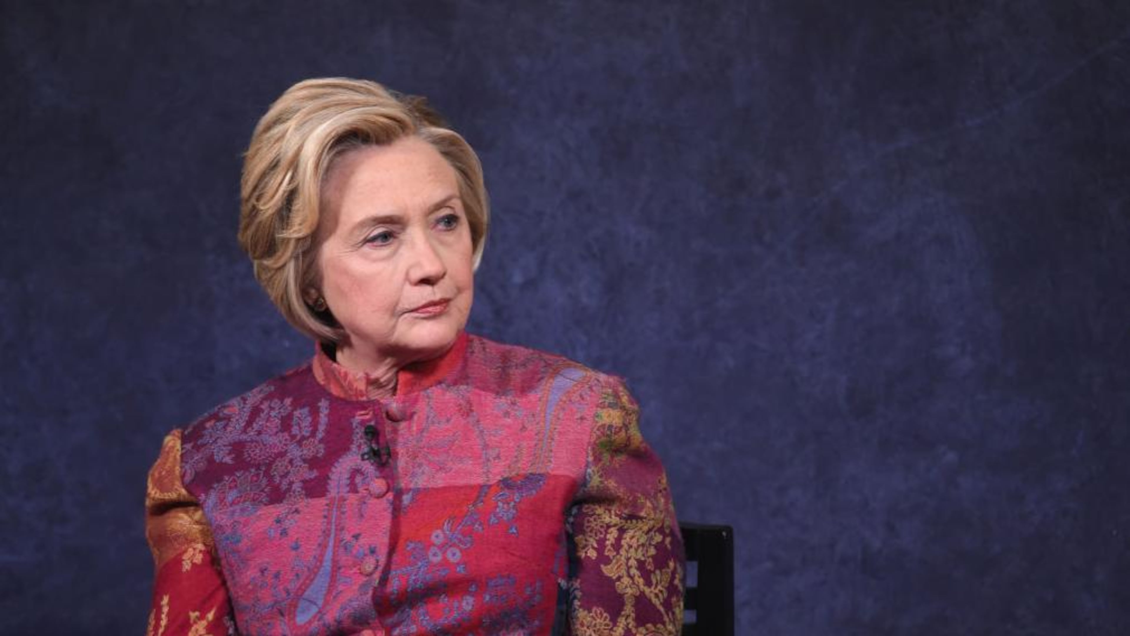 Former US Secretary of State Hillary Rodham Clinton speaks onstage during The Child Mind Institute Summit: The State of Child & Adolescent Mental Health at The Paley Center for Media on November 13, 2017 in New York City. (Photo by Jamie McCarthy/Getty Images for Child Mind Institute )