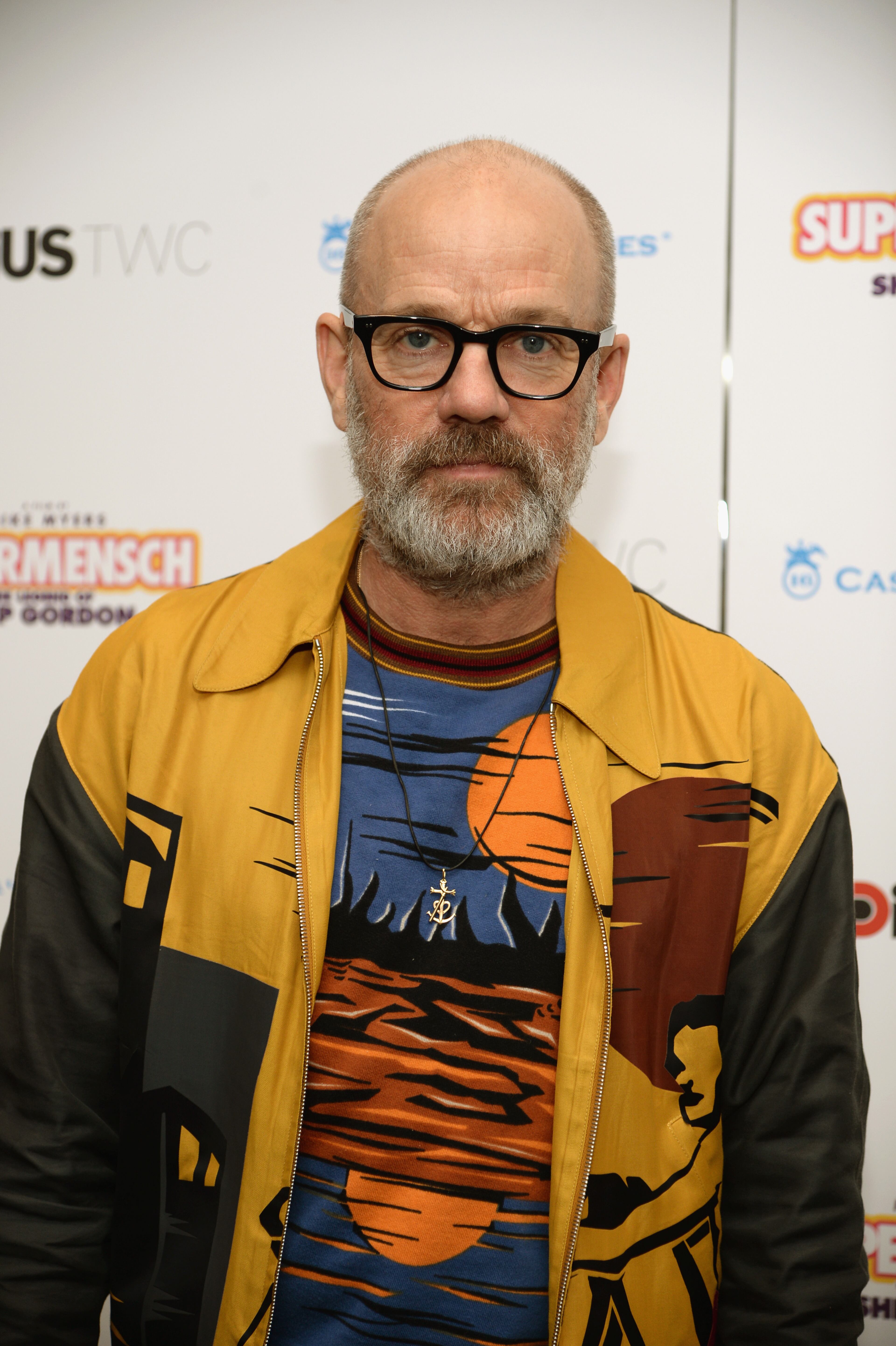 NEW YORK, NY - MAY 29: Singer Michael Stipe attends the ""Supermensch: The Legend Of Shep Gordon" screening at The Museum of Modern Art on May 29, 2014 in New York City. (Photo by Dimitrios Kambouris/Getty Images)