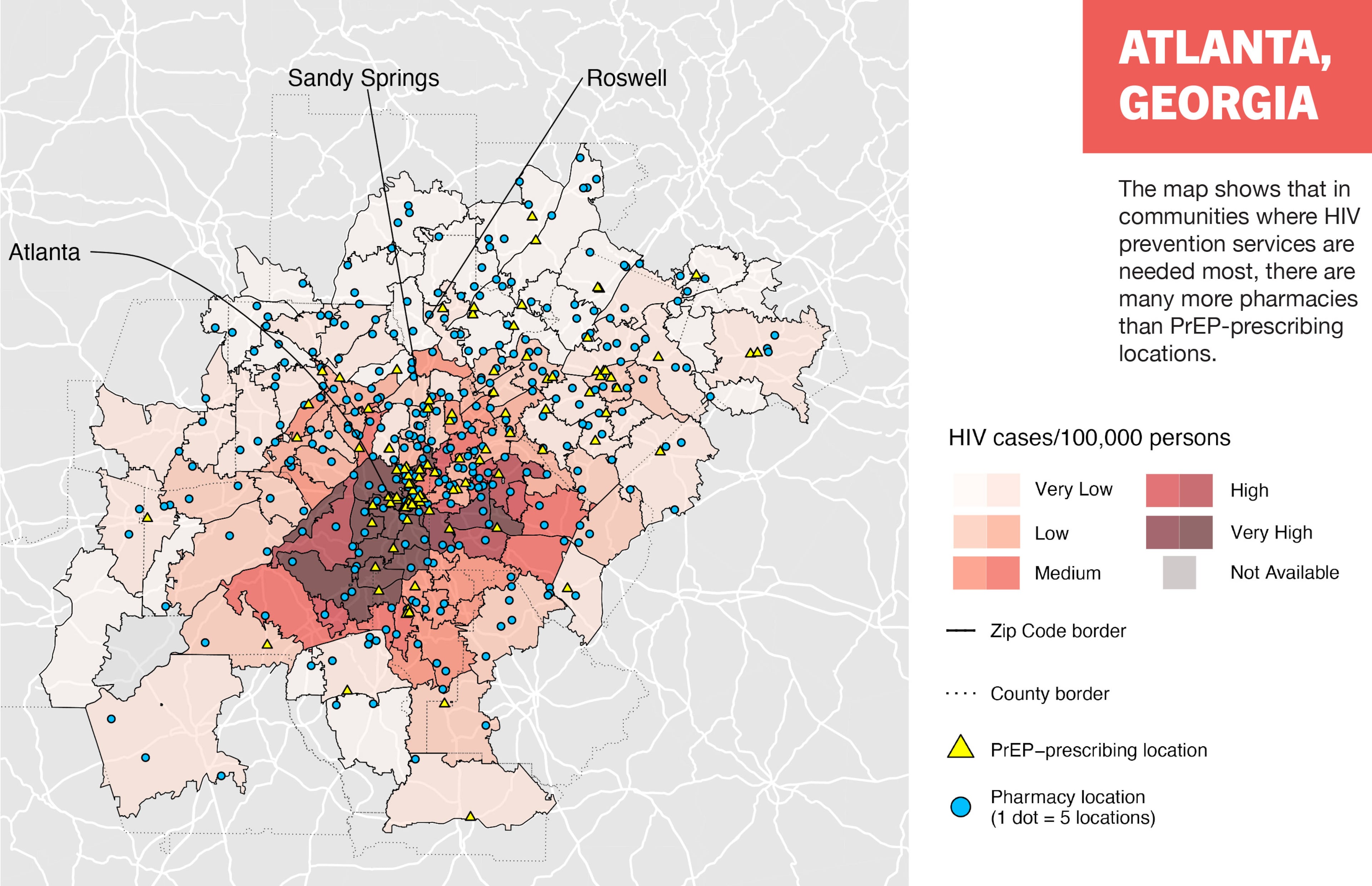 REACH says that Atlanta would also benefit from PrEP distribution via pharmacies.