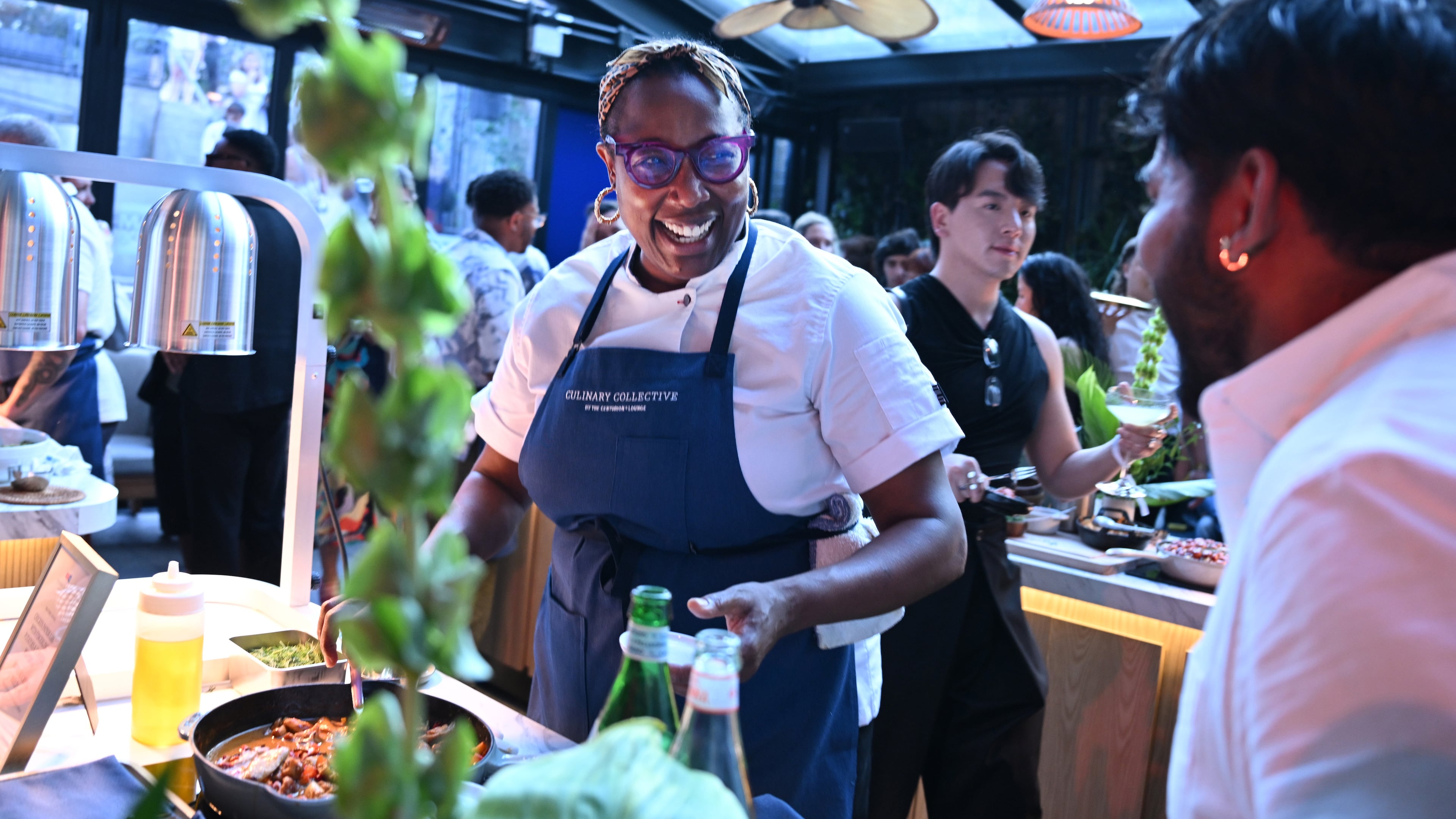 Mashama Bailey joins the American Express Culinary Collective by The Centurion Lounge event at K'Far in Brooklyn on July 22, 2025. (Bryan Bedder/Getty Images for American Express)