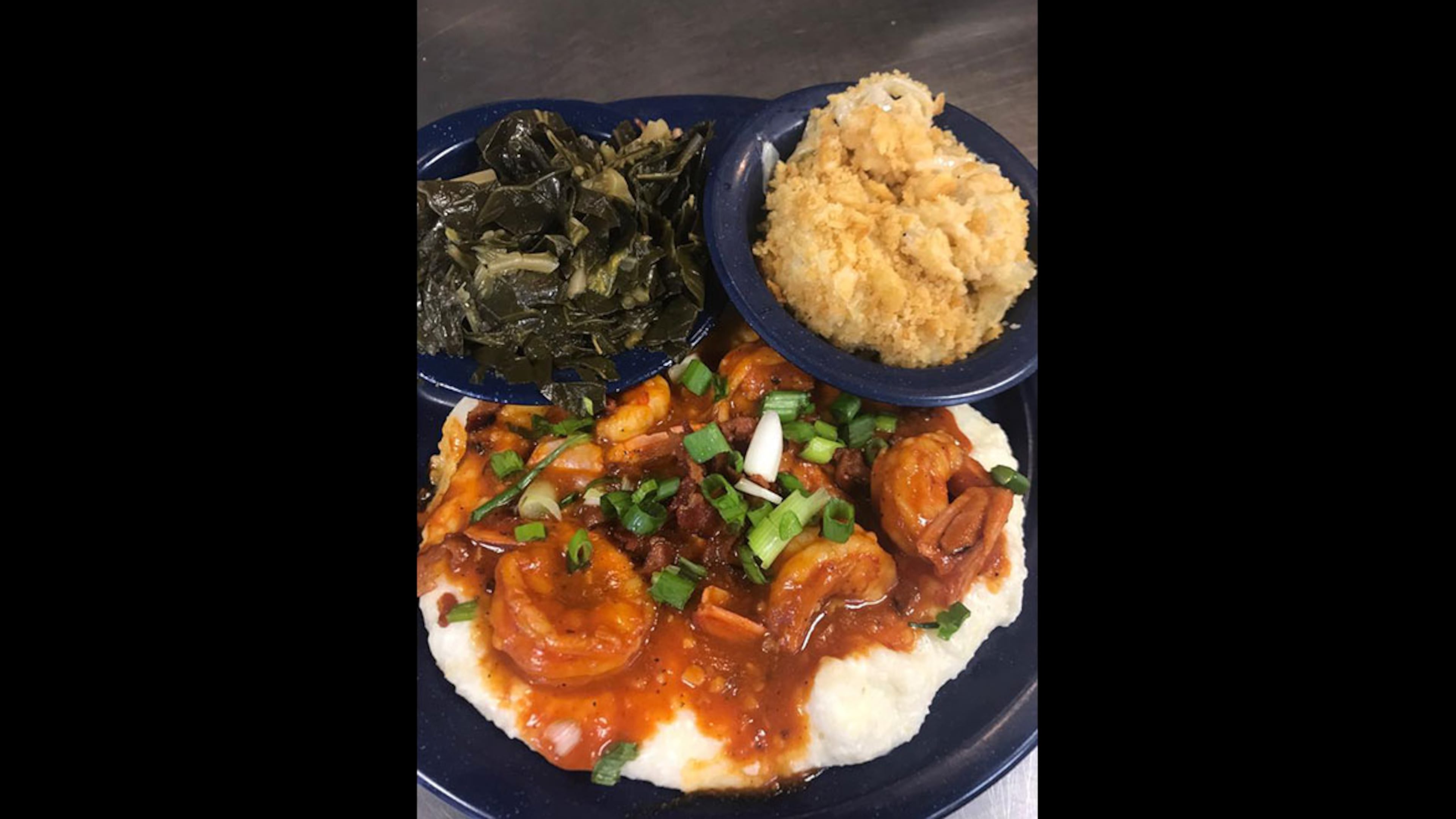 Shrimp and grits from Anne and Bill's Restaurant.