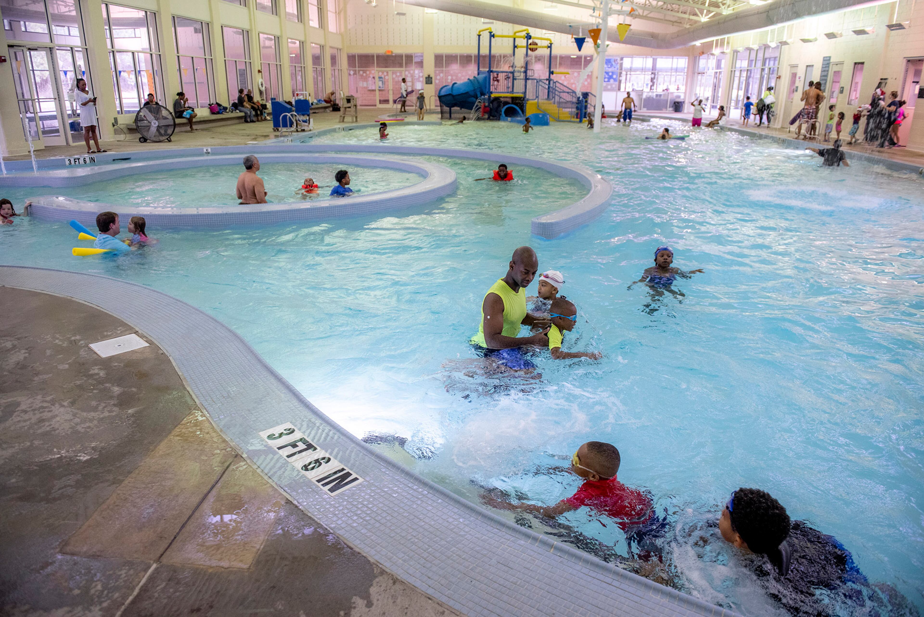 Bethesda Park Aquatic Center in Gwinnett County has separate areas for younger children to enjoy the water safely.
(Courtesy of Gwinnett County)